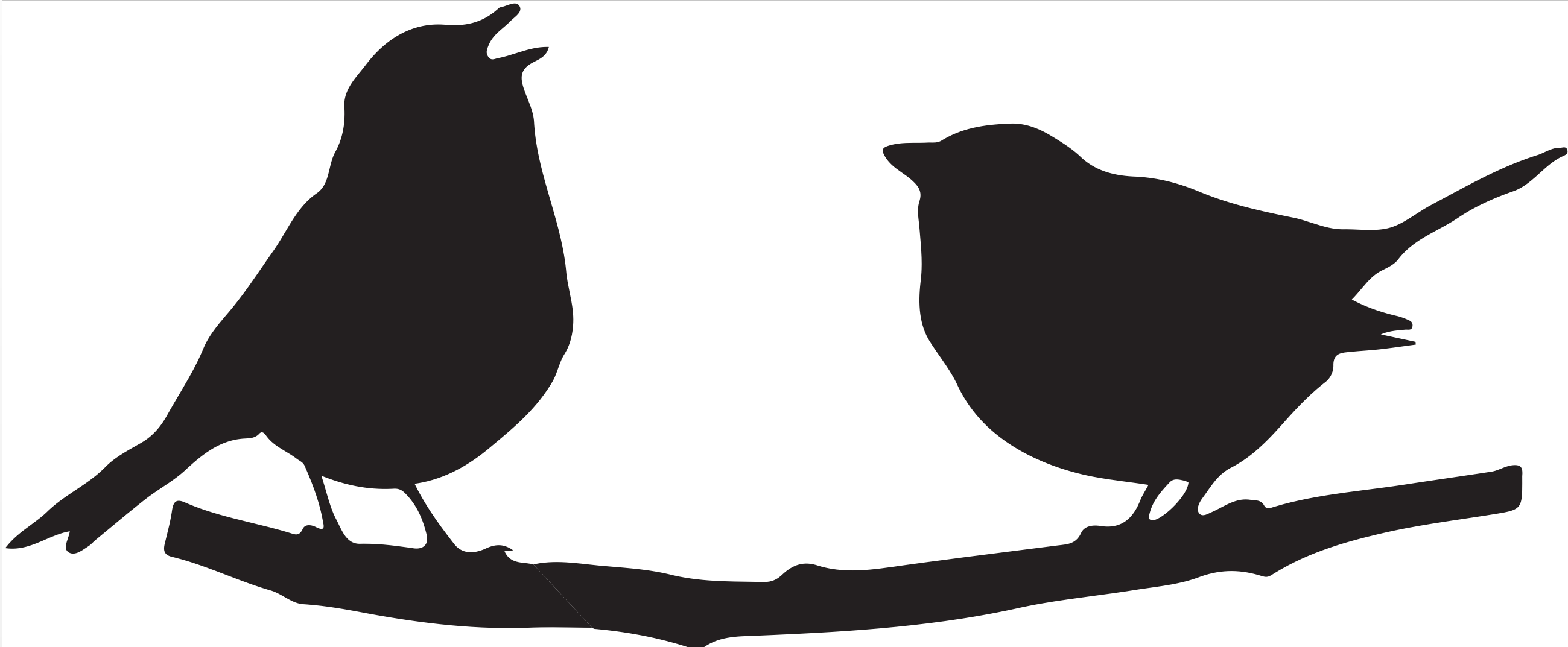 Zidna silueta - ptice (velika)