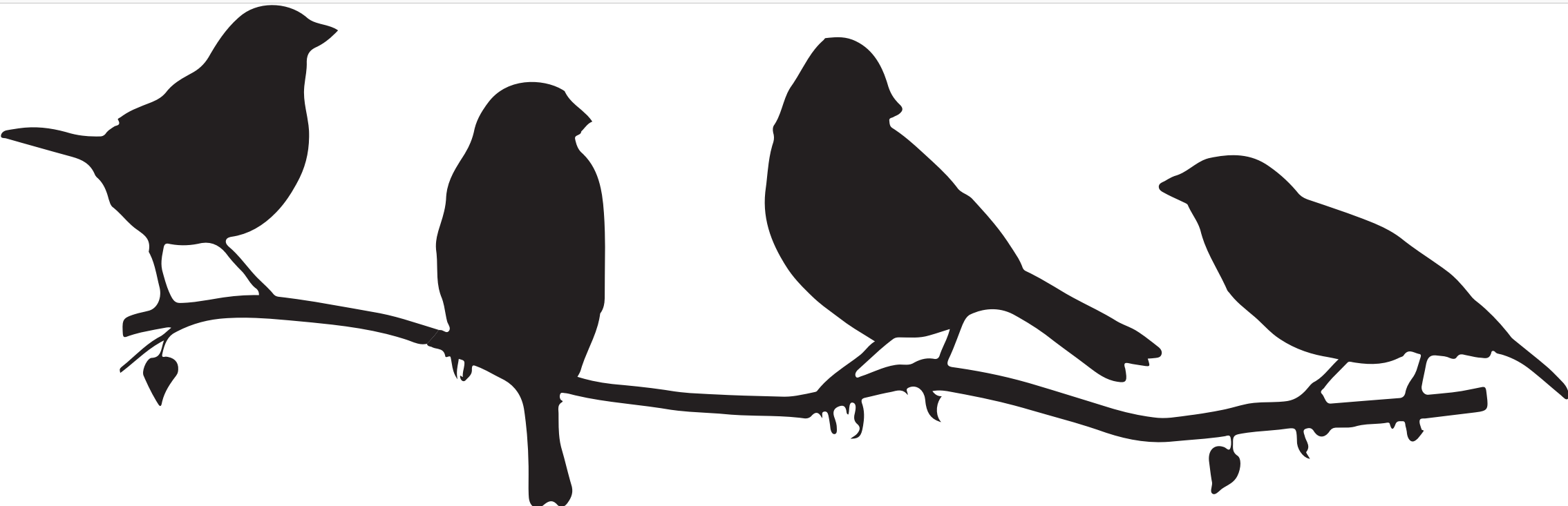 Zidna silueta - ptice (mala)