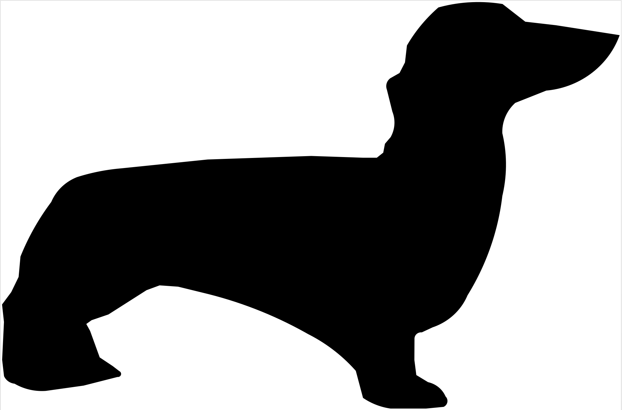 Zidna silueta - pas (velika)