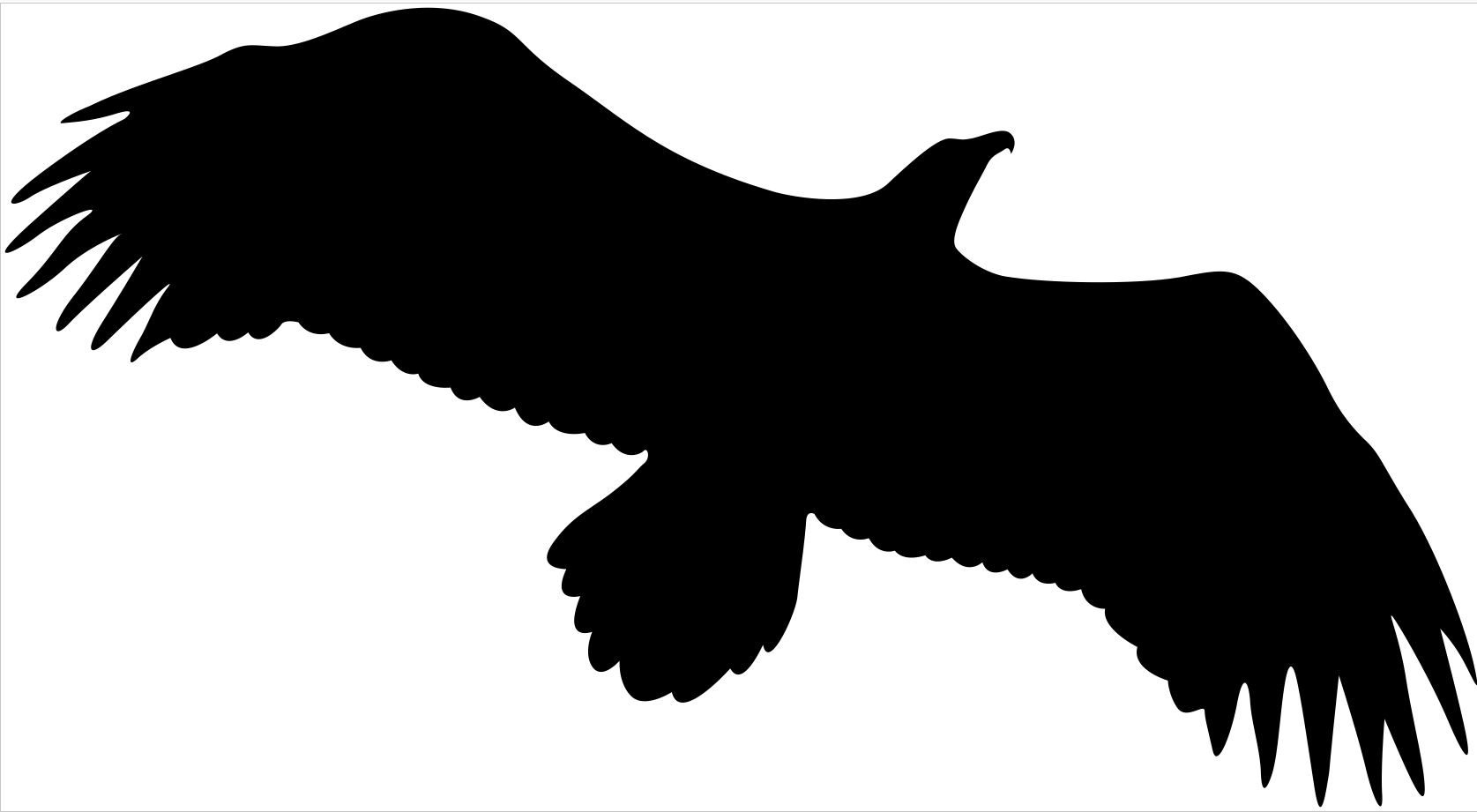 Zidna silueta - orao (velika)