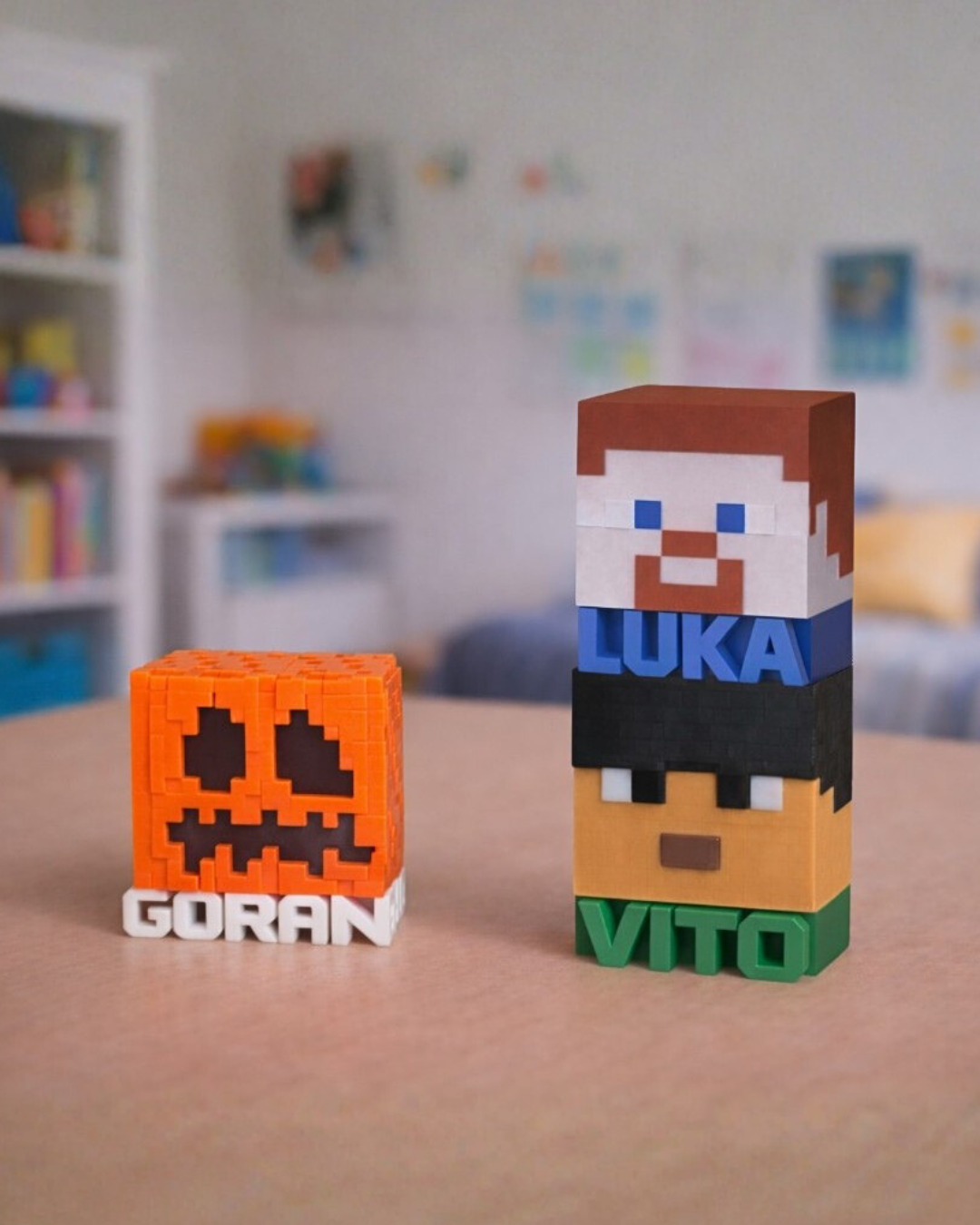 Personalizirana Minecraft kocka s imenom