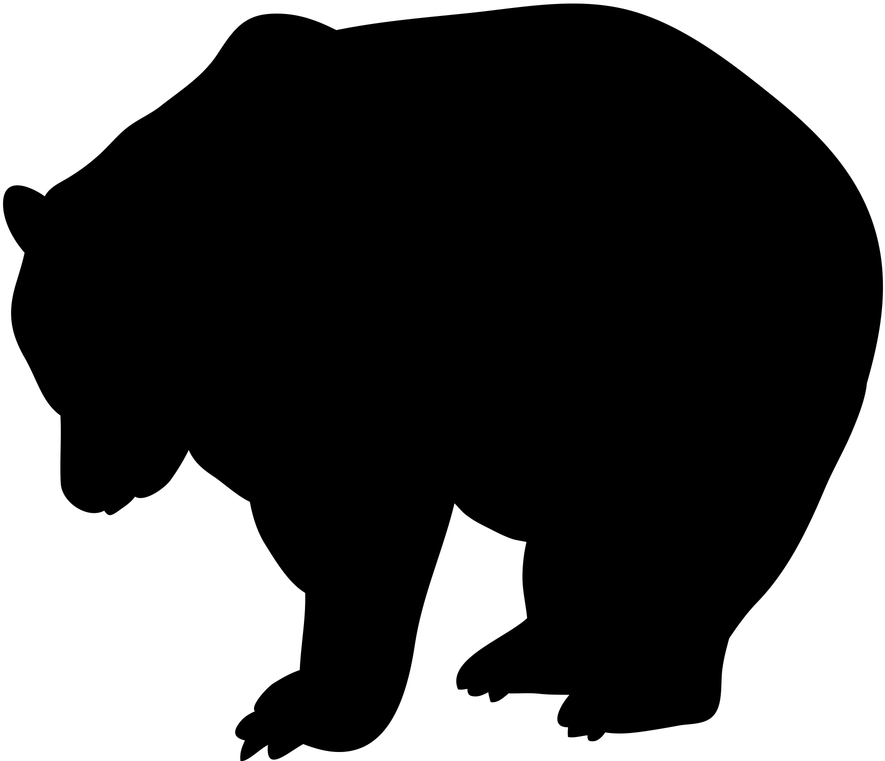 Zidna silueta - medo (mala)