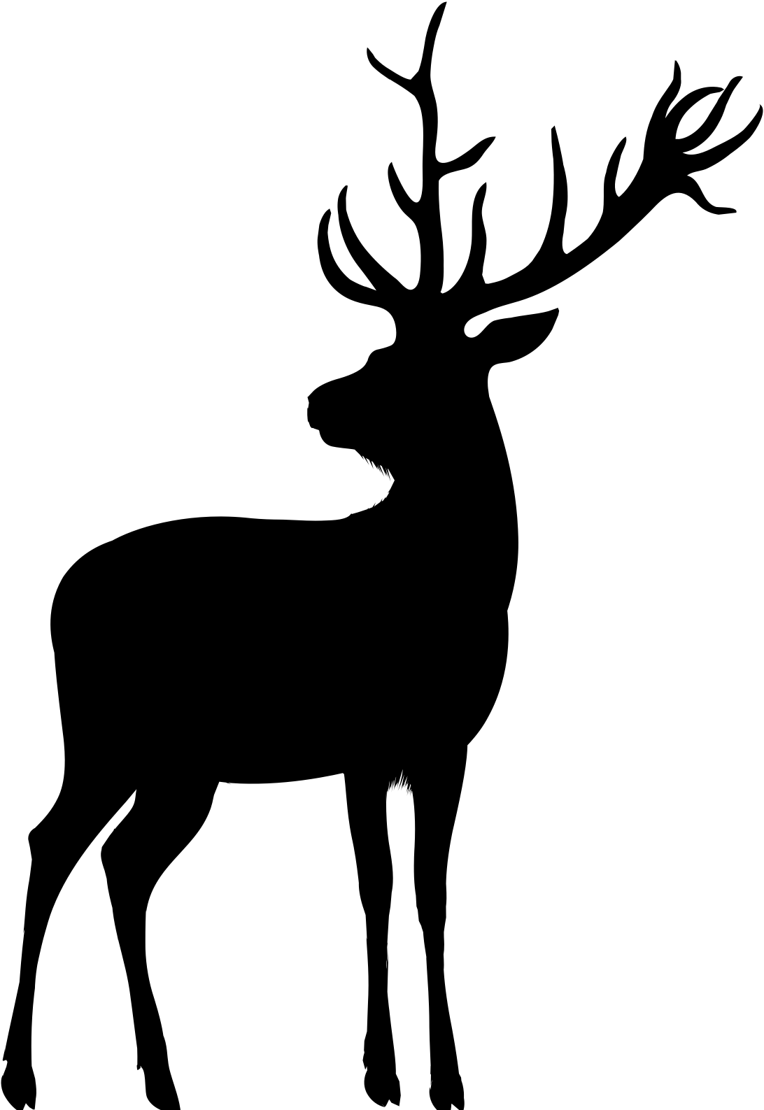 Zidna silueta - jelen (mala)