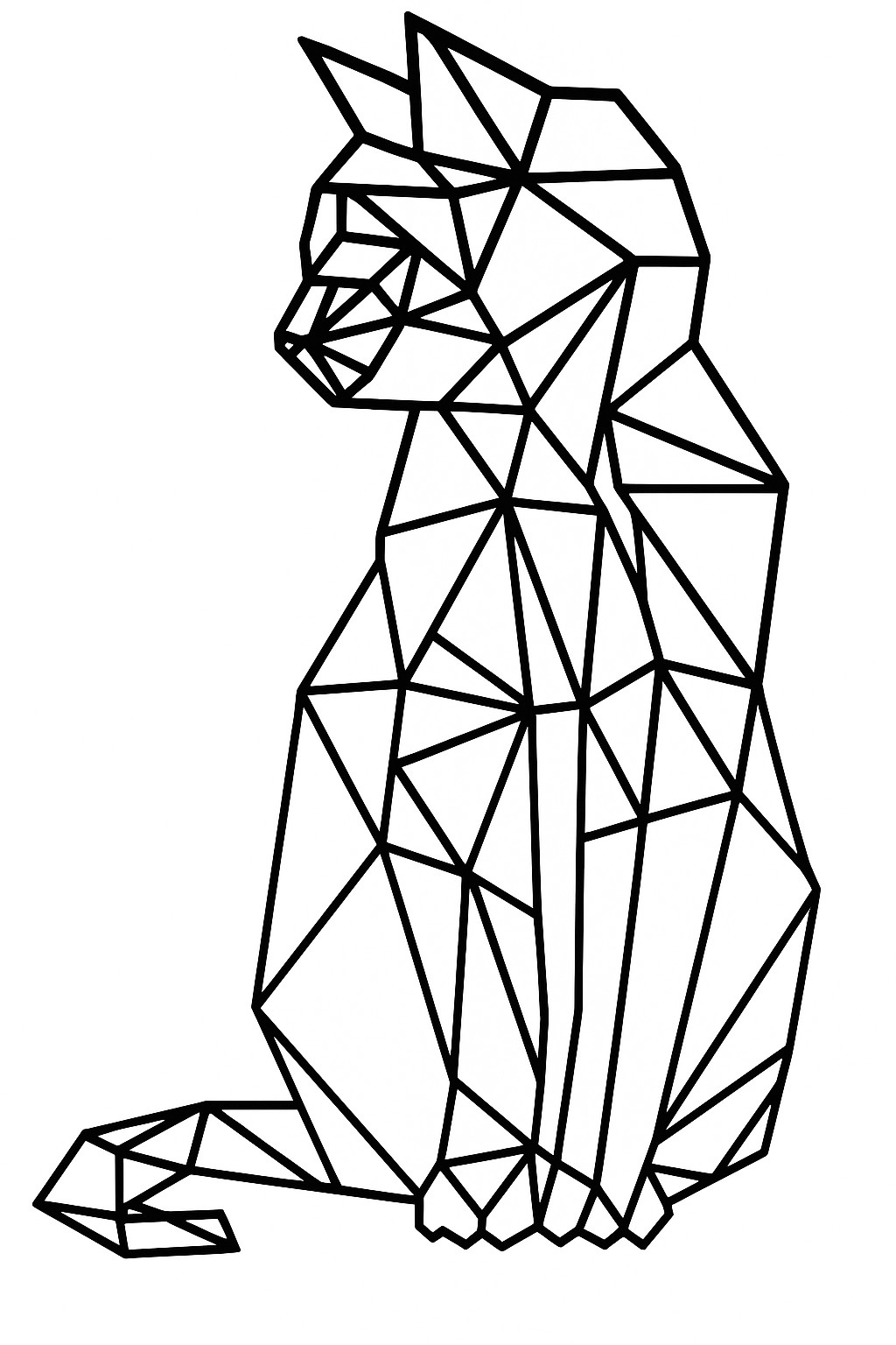 Geometrijska mačka (velika)