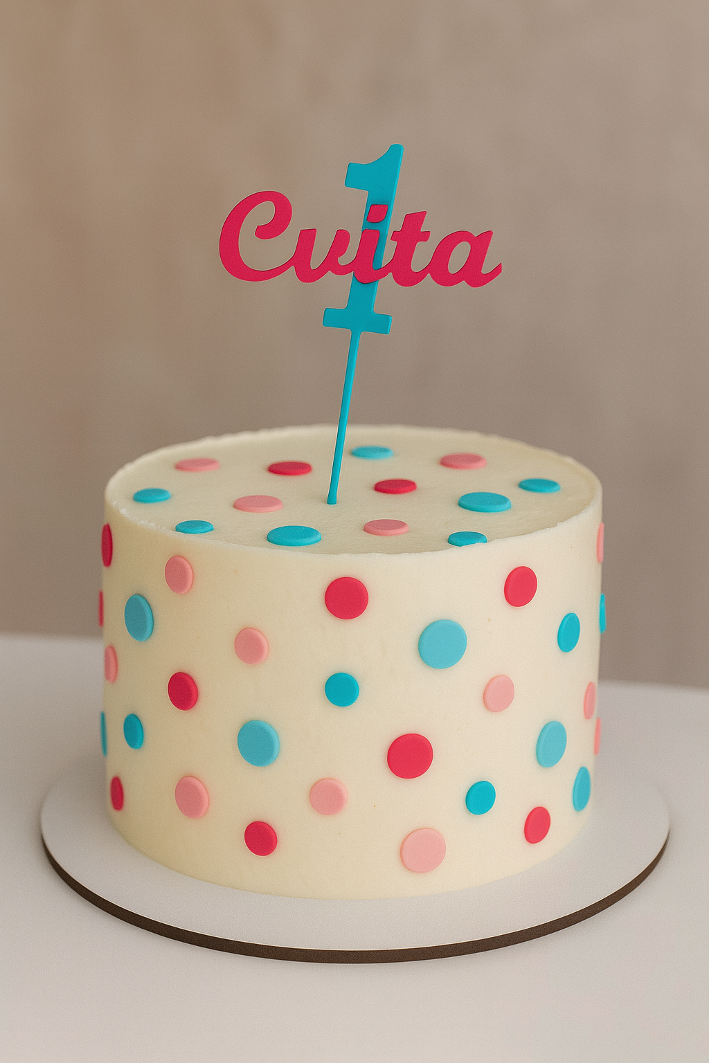 Toper za tortu -ime i broj