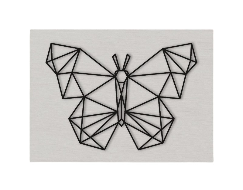 Geometrijski leptir s pozadinom (mali)