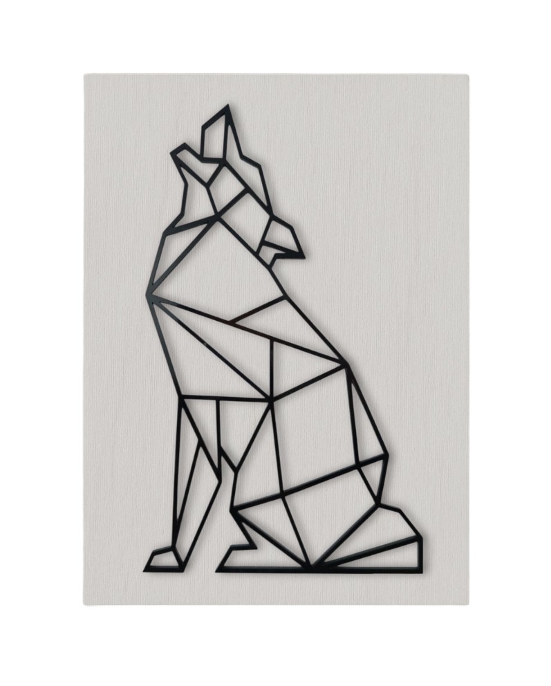 Geometrijski vuk s pozadinom (veliki)