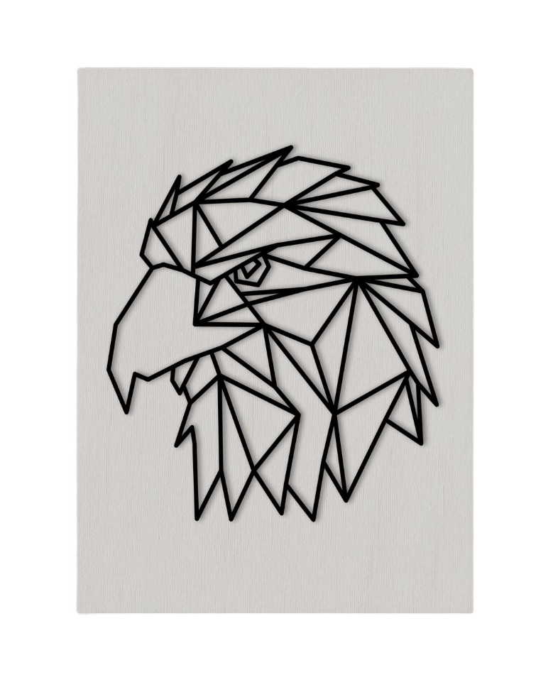 Geometrijski orao s pozadinom (mali)