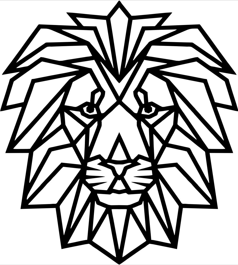 Geometrijski lav (veliki)