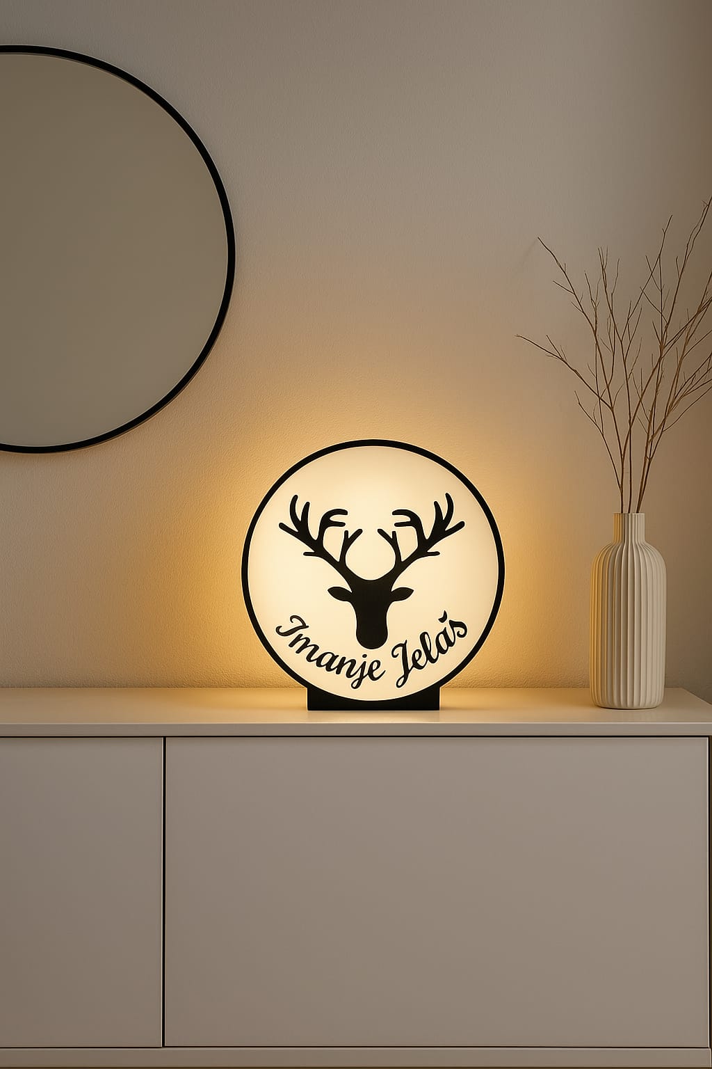 Personalizirana LED lampa s imenom