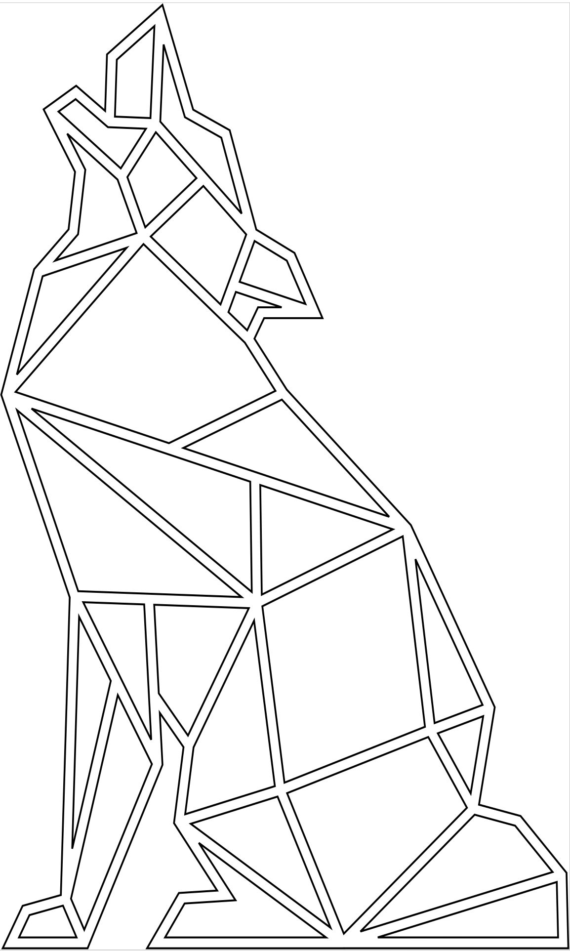 Geometrijski vuk (veliki)