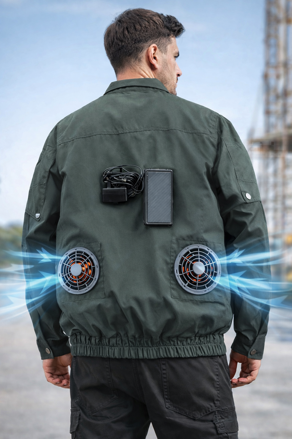 Cooling Fan Long-Sleeve Shirt – Summer Workwear