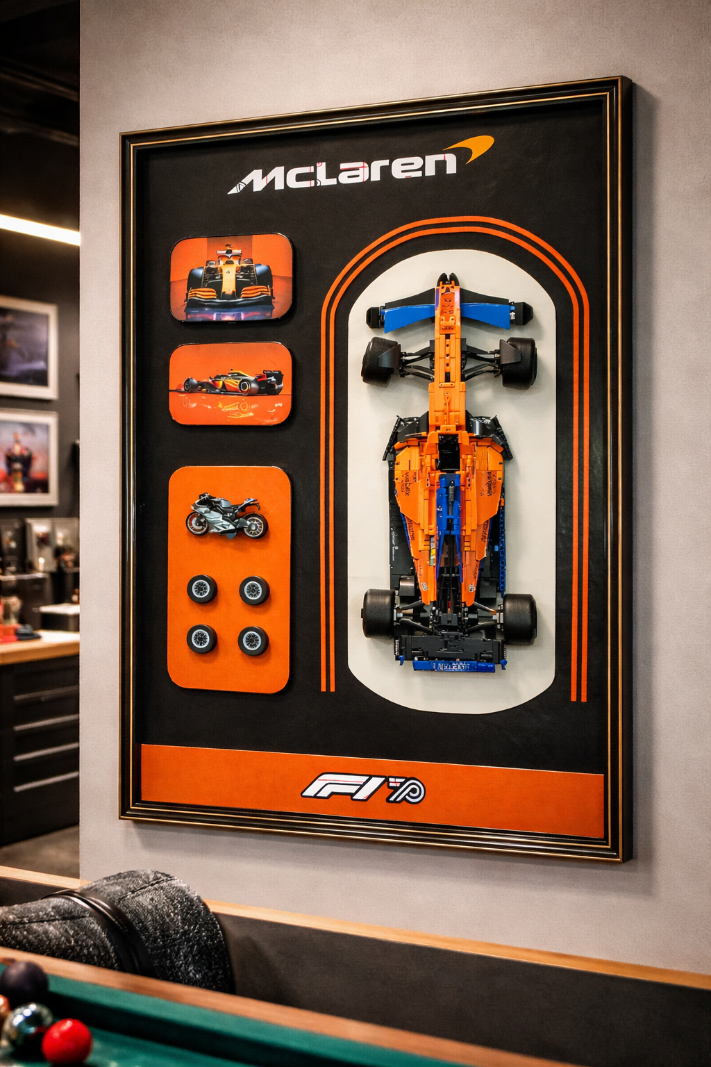 إطار عرض ثلاثي الأبعاد لماكلارين فورمولا 1 –LEGO® تشطيب جلدي فاخر مع مجسّم  F1   ١٧٩,۰۰۰ دينار عراقي