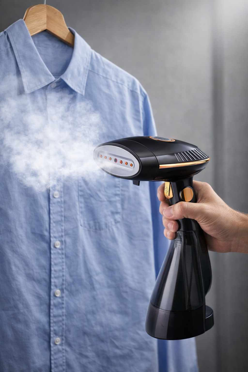 Foldable Steam Hanging Iron – 1500W Fast Heat Garment Steamer