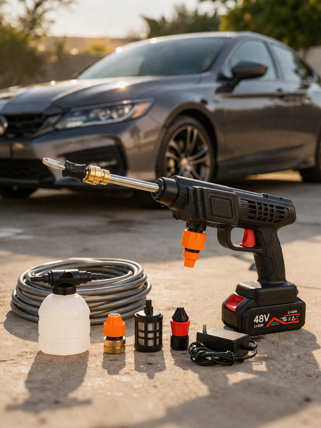 Portable High-Pressure Water Jet Cleaner