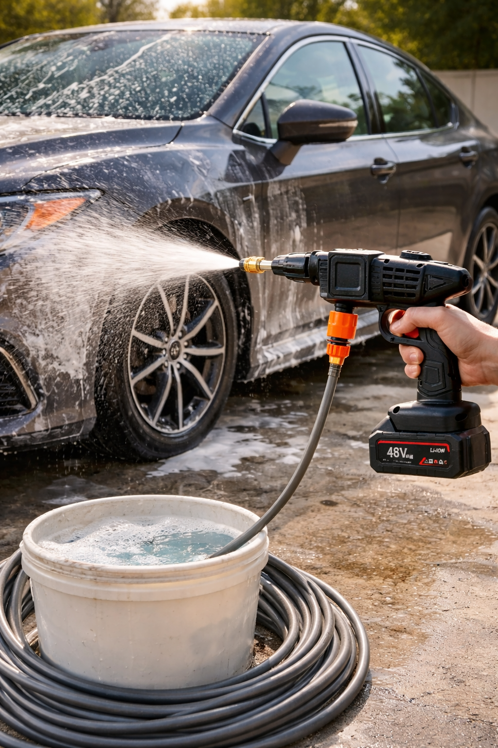 Portable High-Pressure Water Jet Cleaner