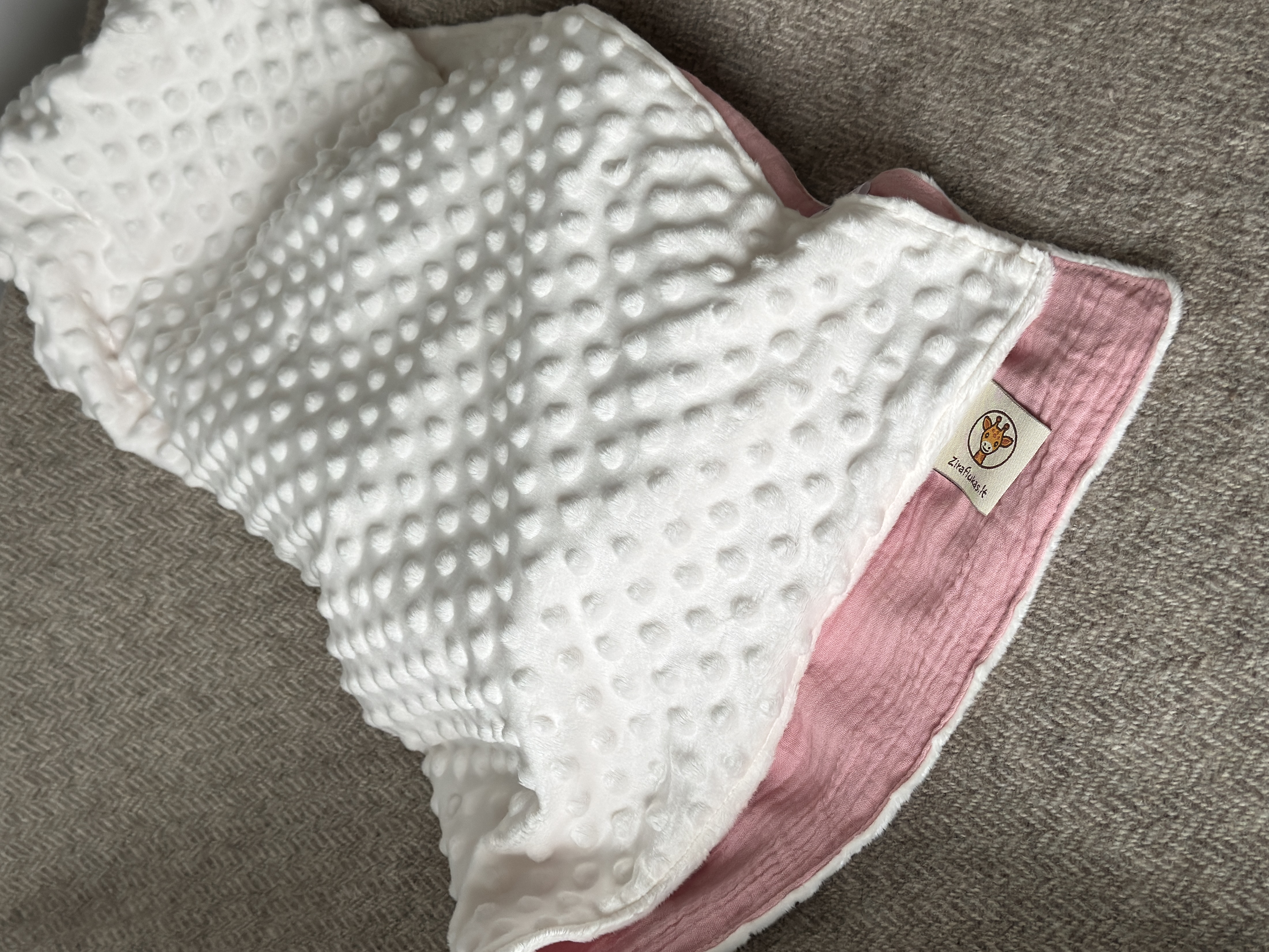 Minky + muslino pledukas | Princesei