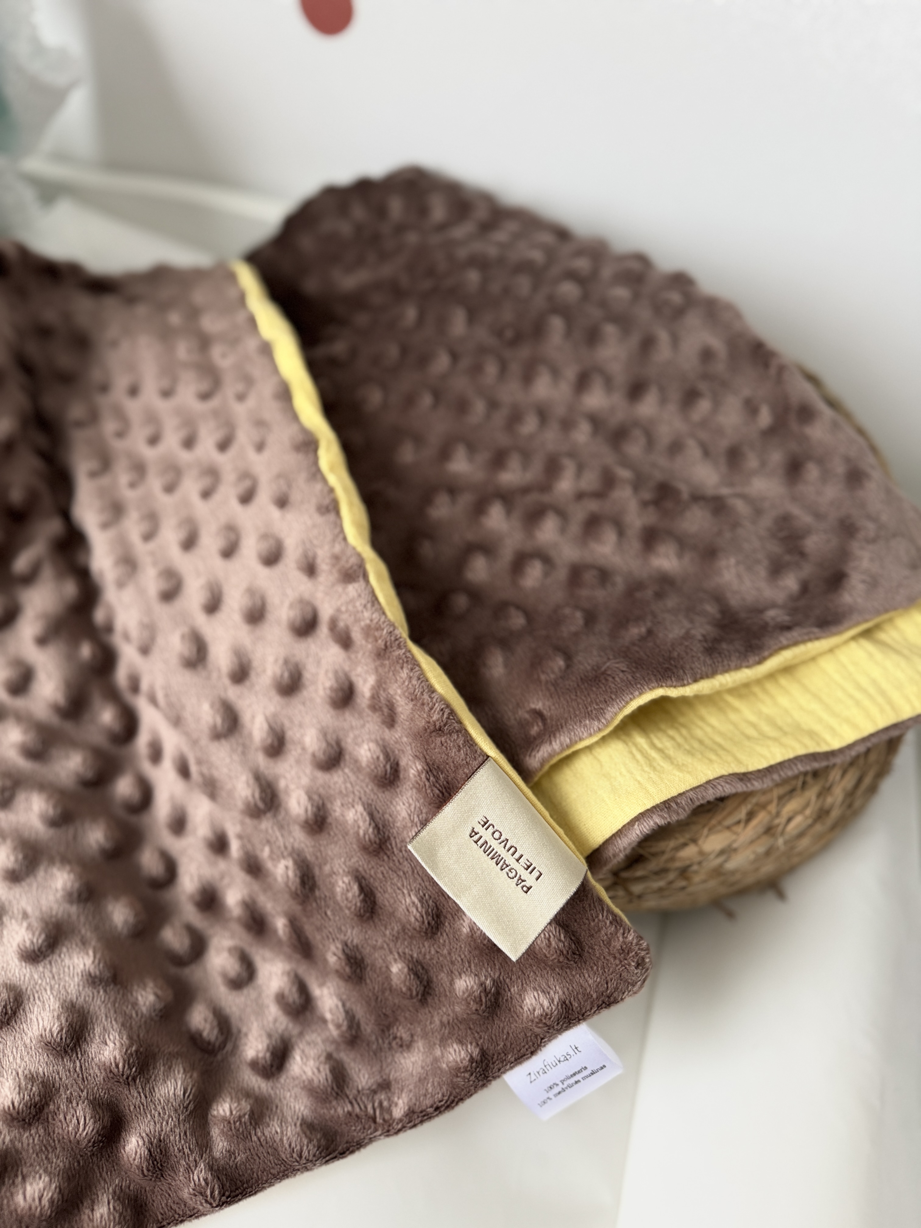 Pledukas kūdikiui  | Šokoladinis Žirafiukas