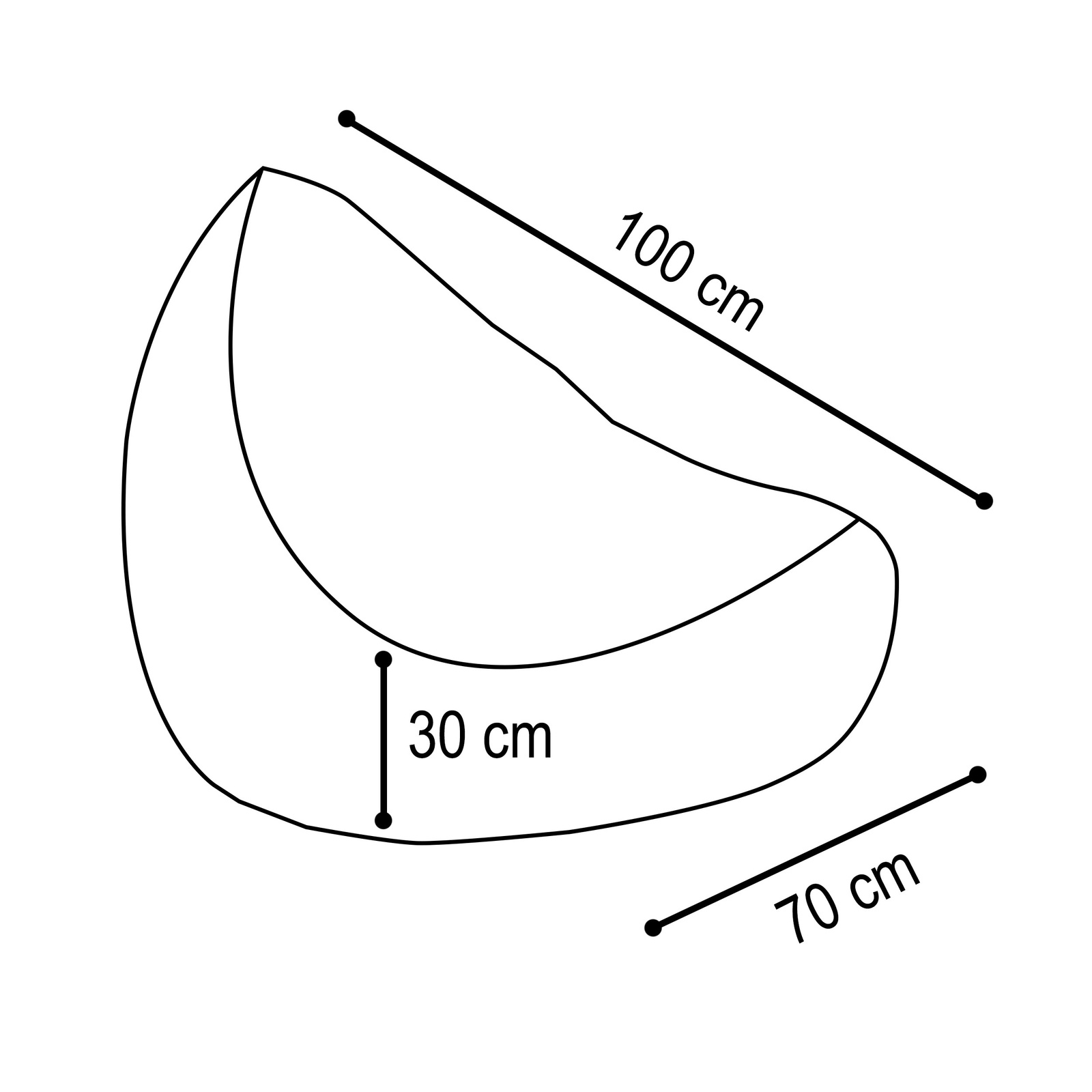 Vaikiškas sėdmaišis Plush Nest