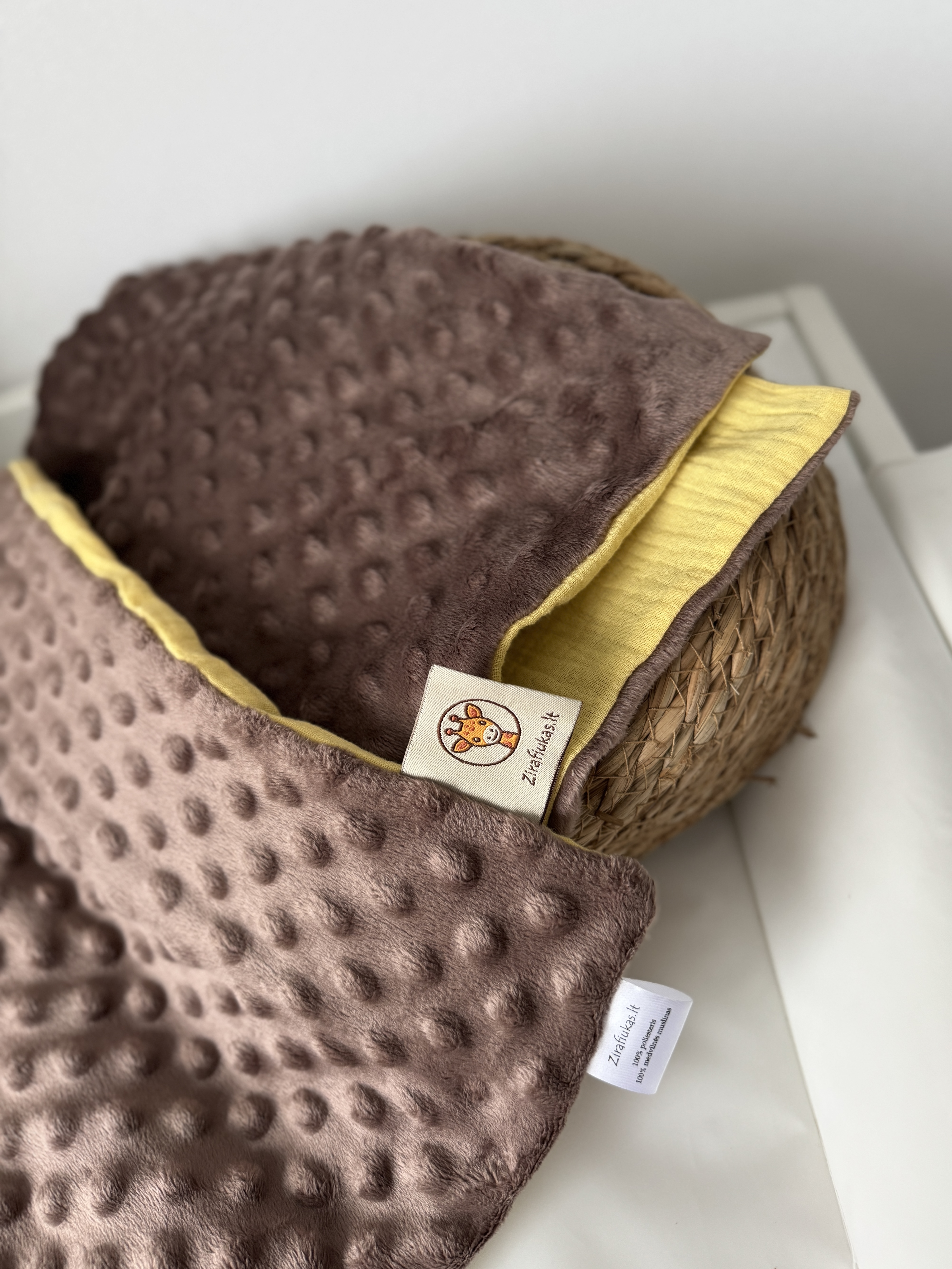 Pledukas kūdikiui  | Šokoladinis Žirafiukas