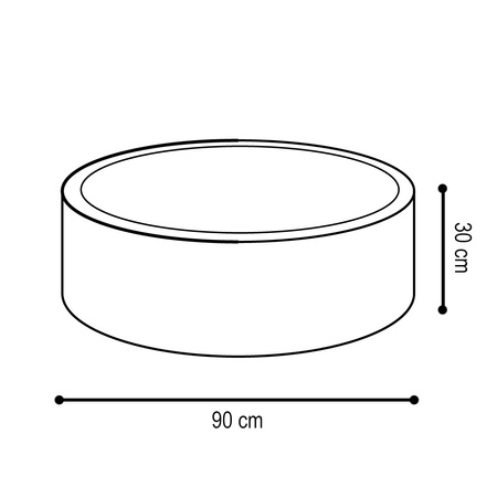 Plush Nest kamuoliukų baseinas  90×30 cm,  Lamb ėriukas, + 200 kamuoliukų