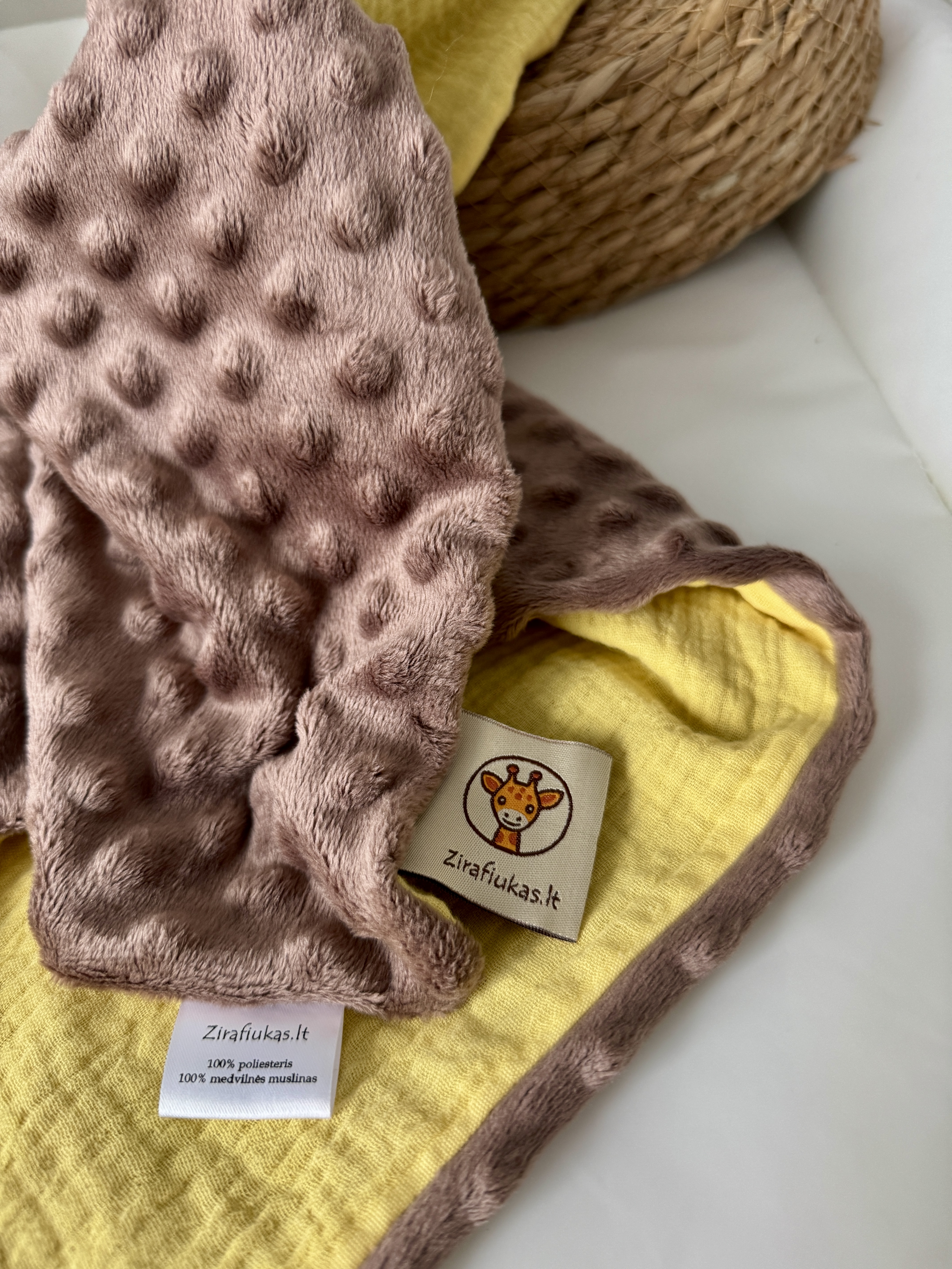 Pledukas kūdikiui  | Šokoladinis Žirafiukas