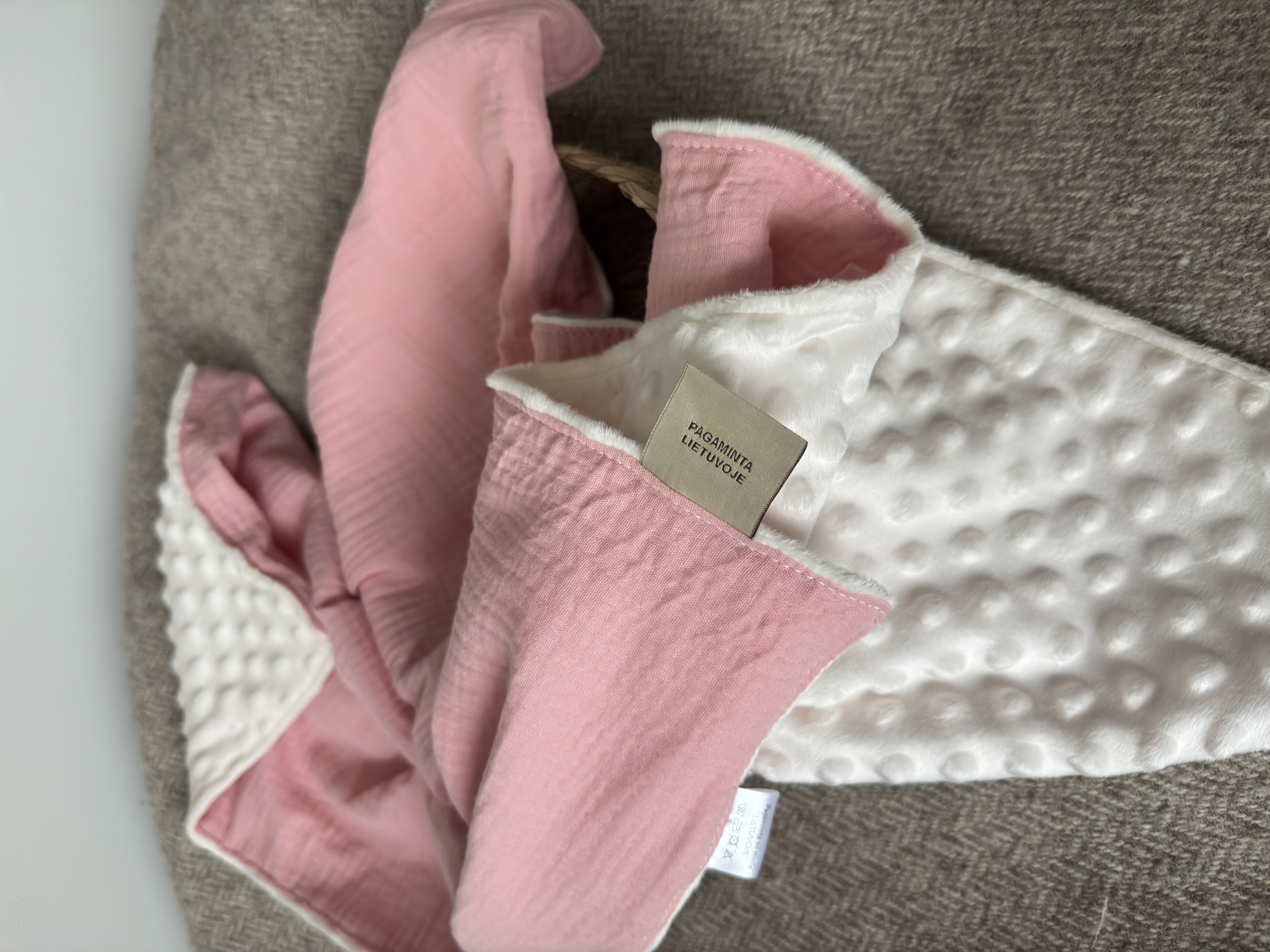 Minky + muslino pledukas | Princesei