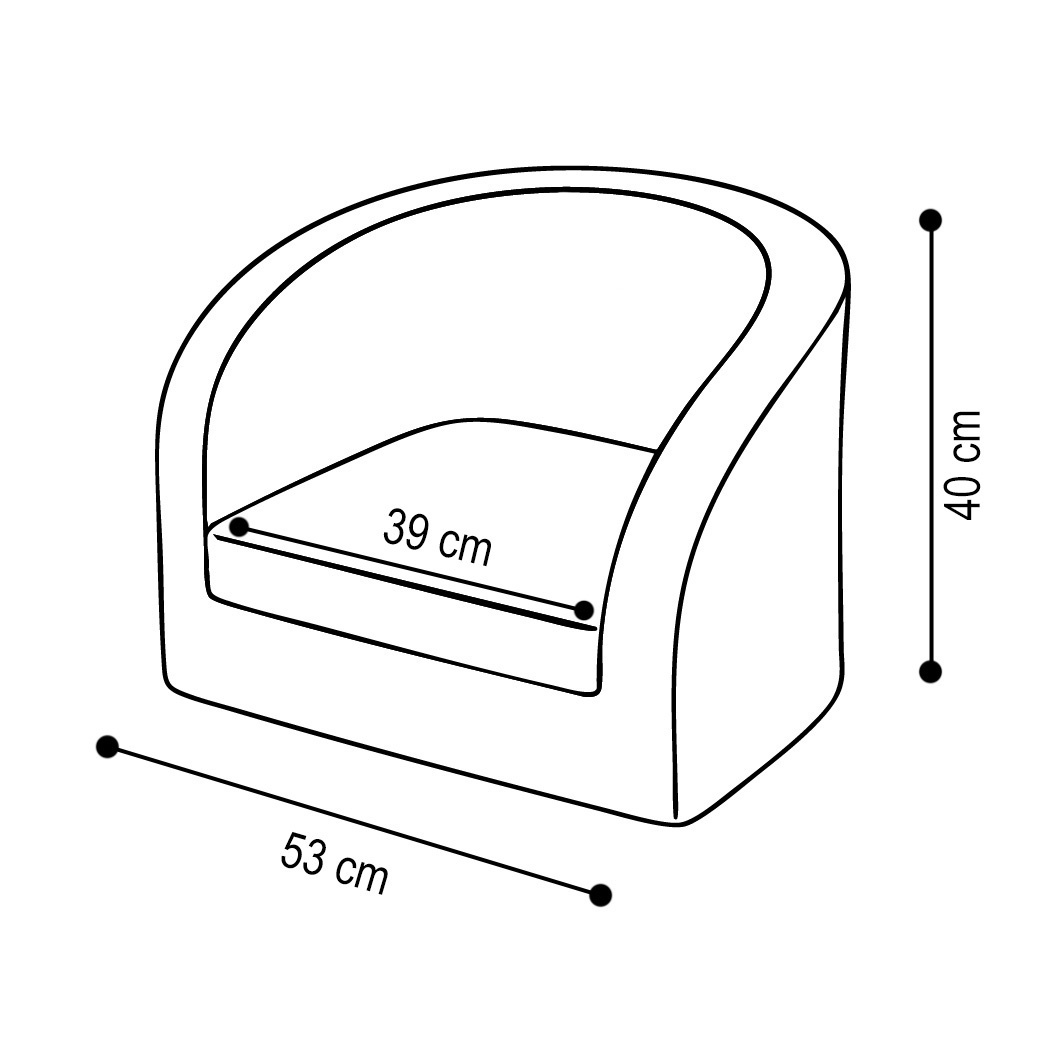 Plush Nest premium velveto foteliukas