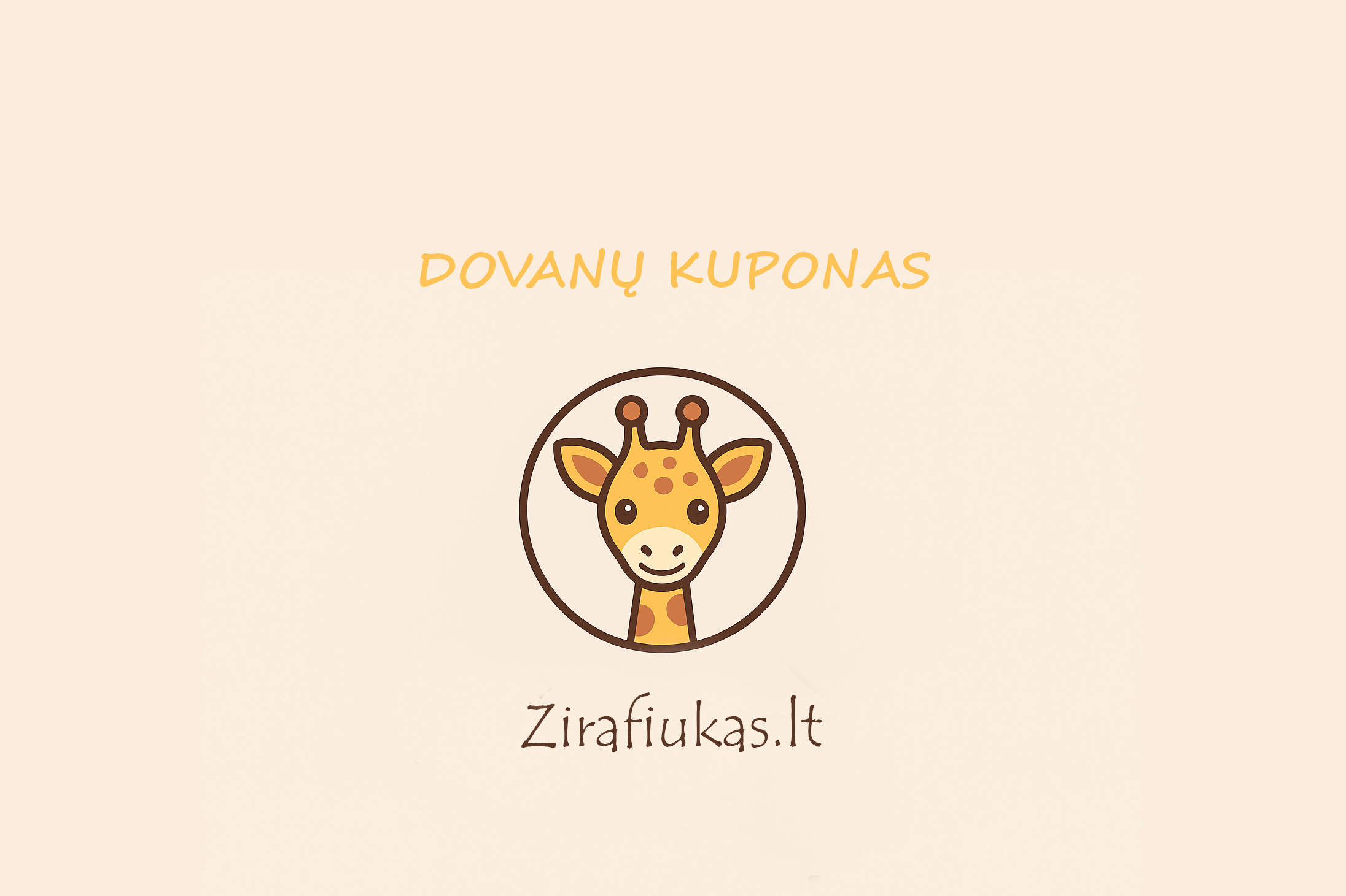 DOVANŲ KUPONAS 20/50/100