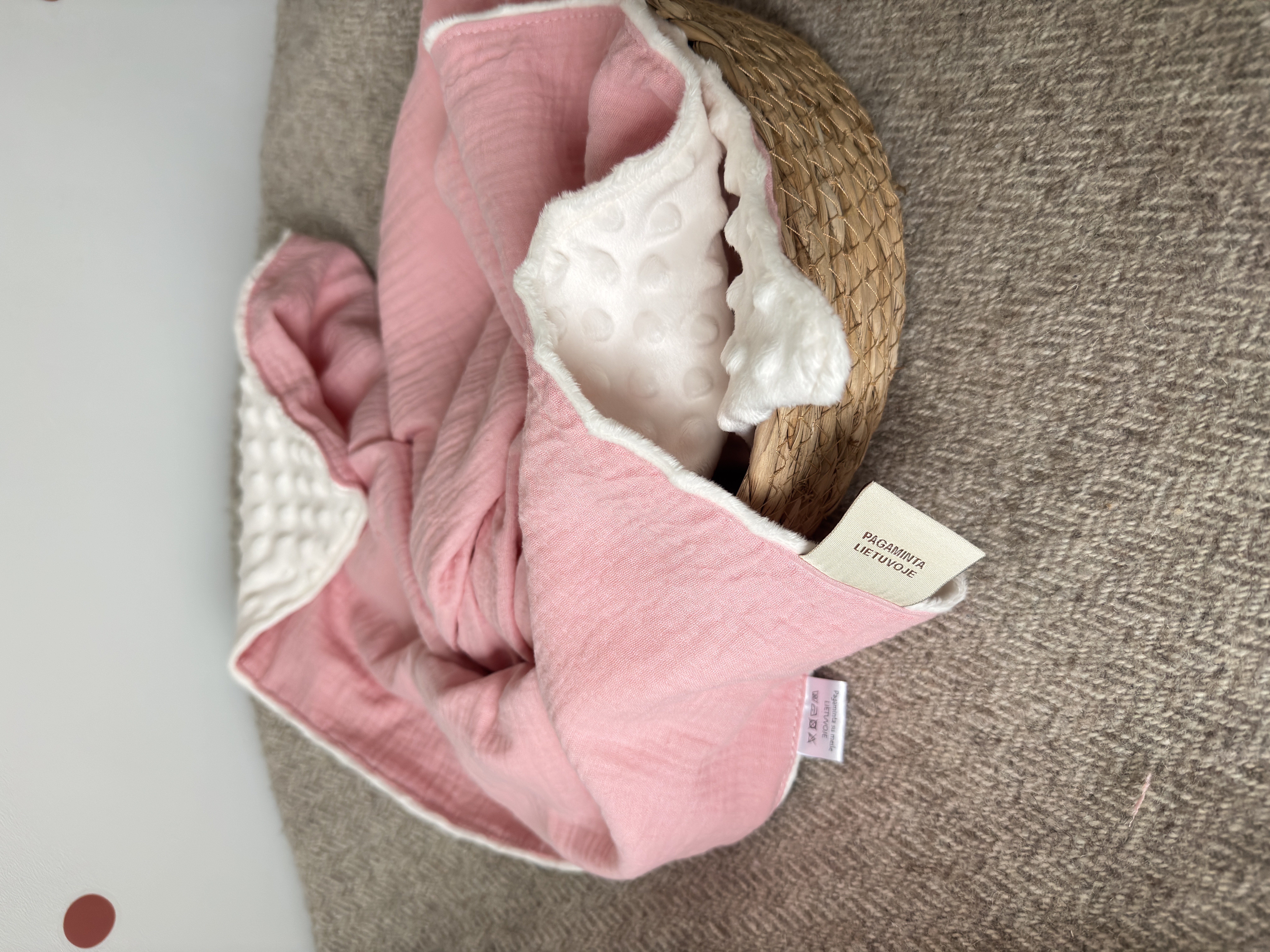 Minky + muslino pledukas | Princesei