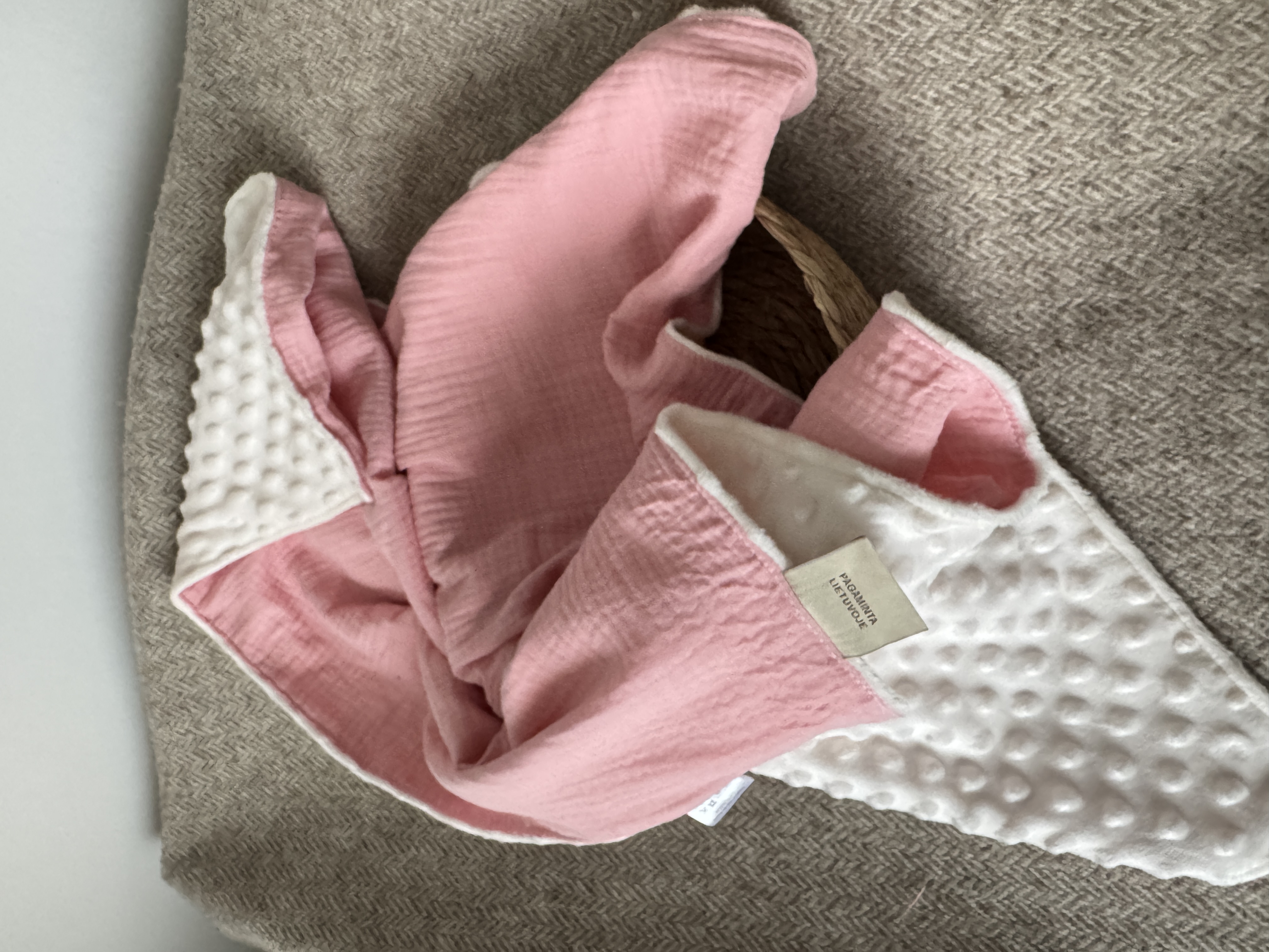 Minky + muslino pledukas | Princesei