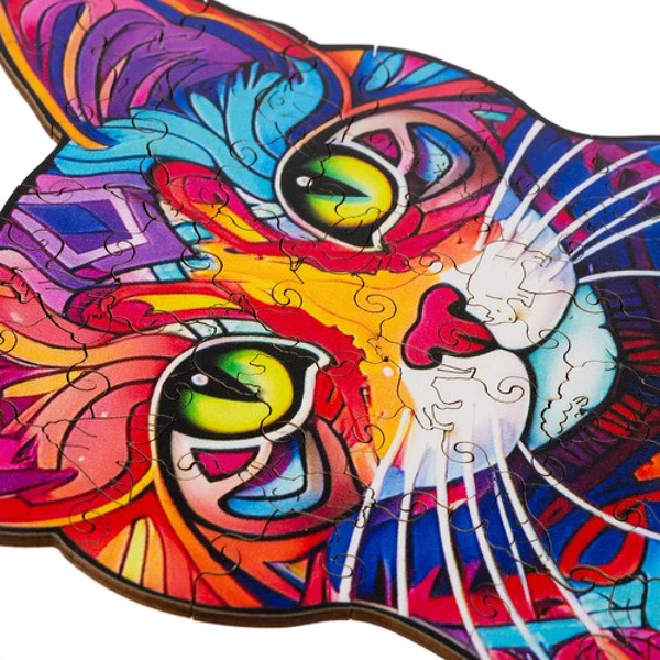 Medinė dėlionė"Katinas"