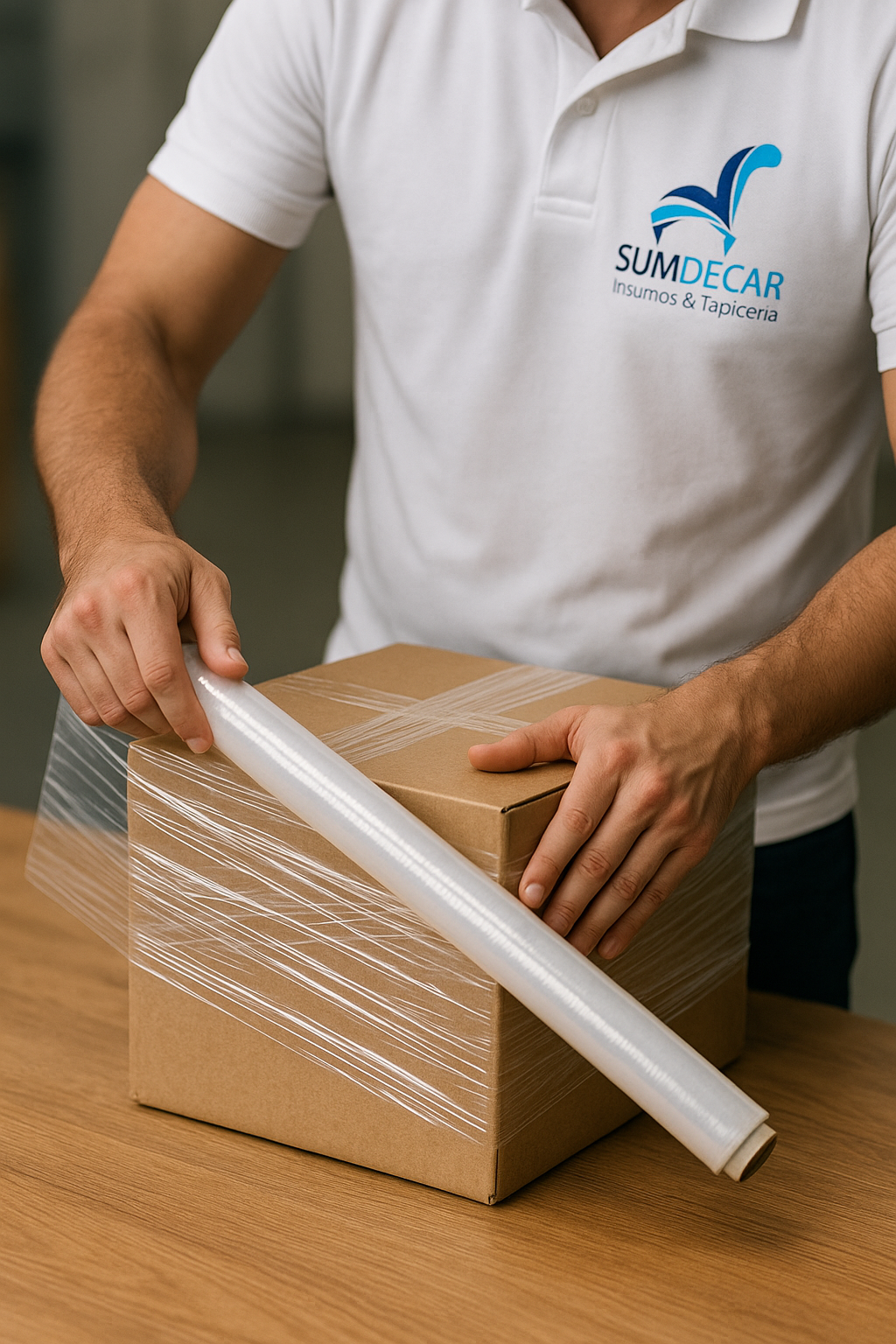 Stretch Film / Vinipel plástico 15 Cms x 450 Mts