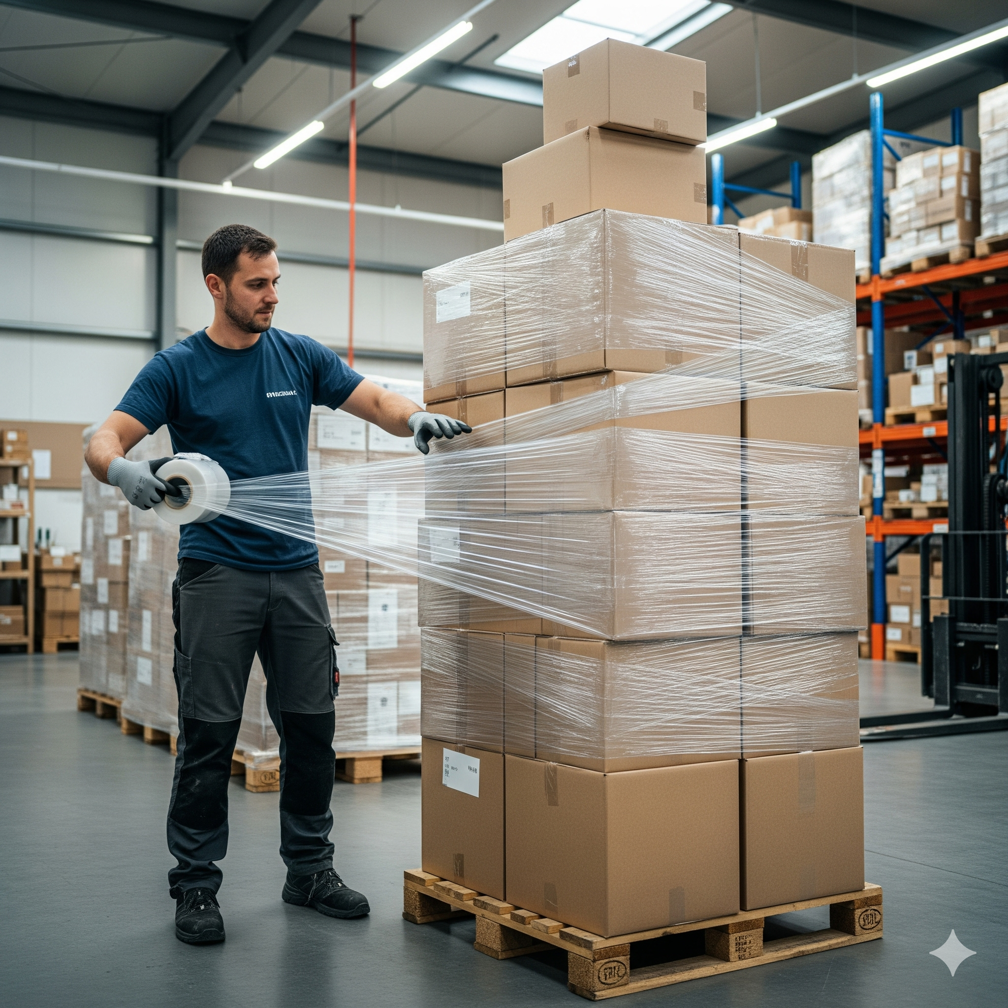 Stretch Film / Vinipel plástico 12 Cms x 450 Mts