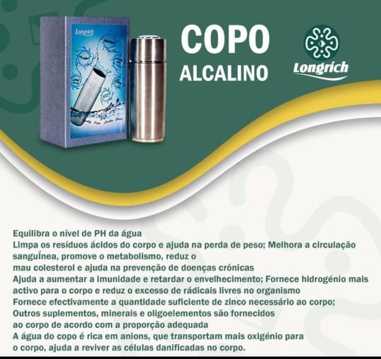 Copo Alcalino Longrich