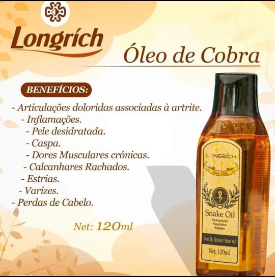 Óleo de Cobra Longrich