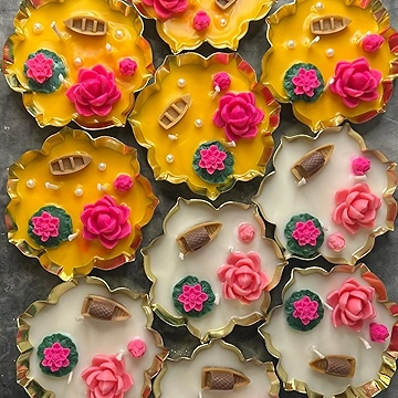 Decorative Floral Candles