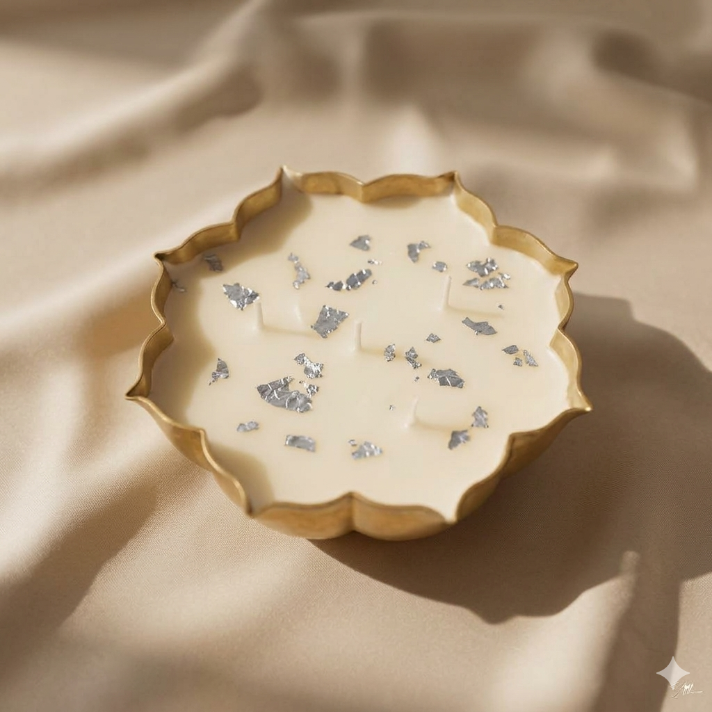 Silver Foil Urli Candle