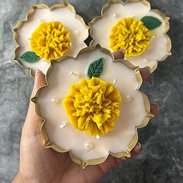 Peony Flower Urli Candle