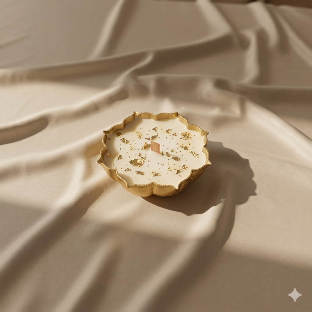 Gold Foil Urli Candle