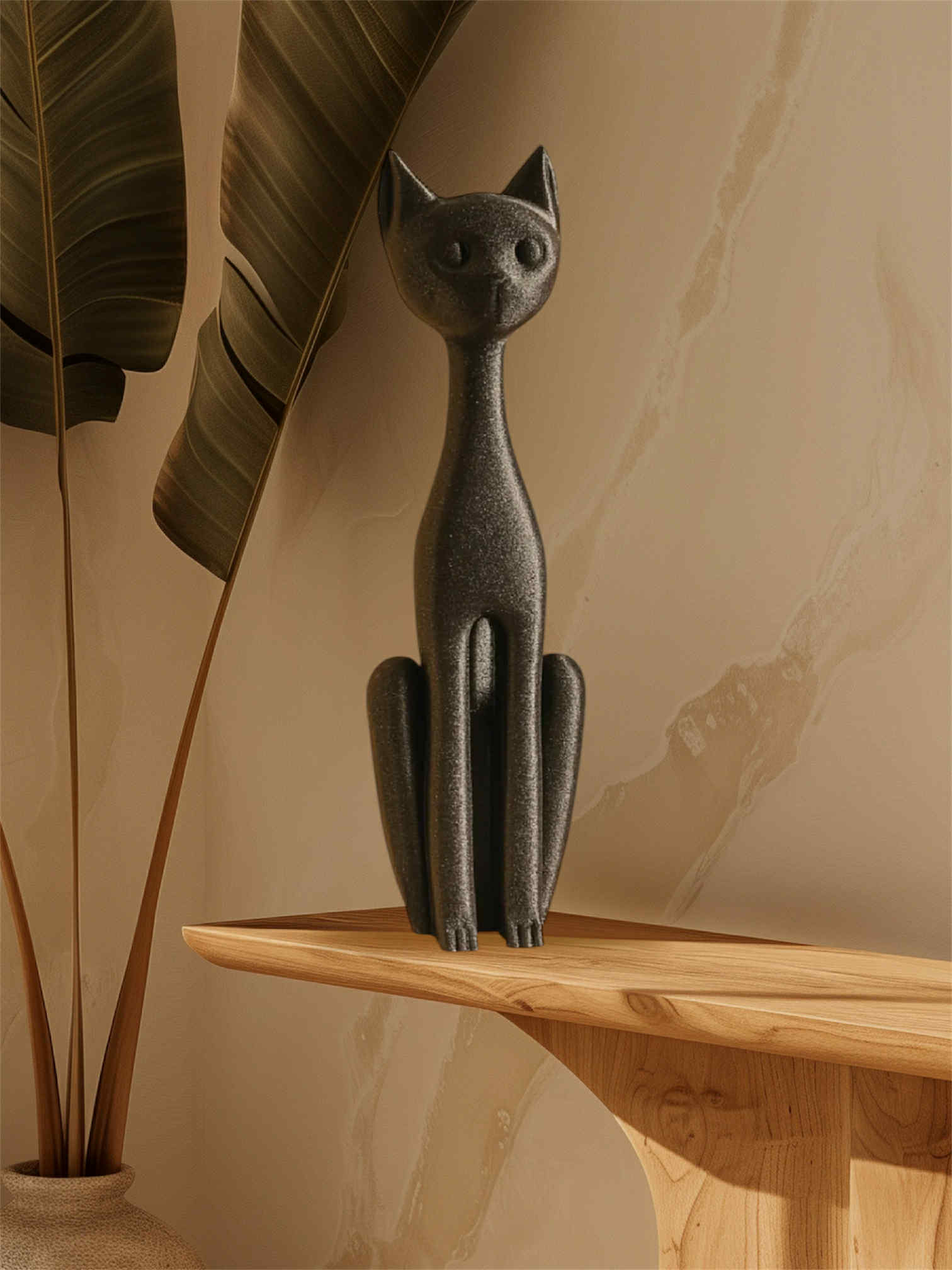 Modern Cat Sculpture