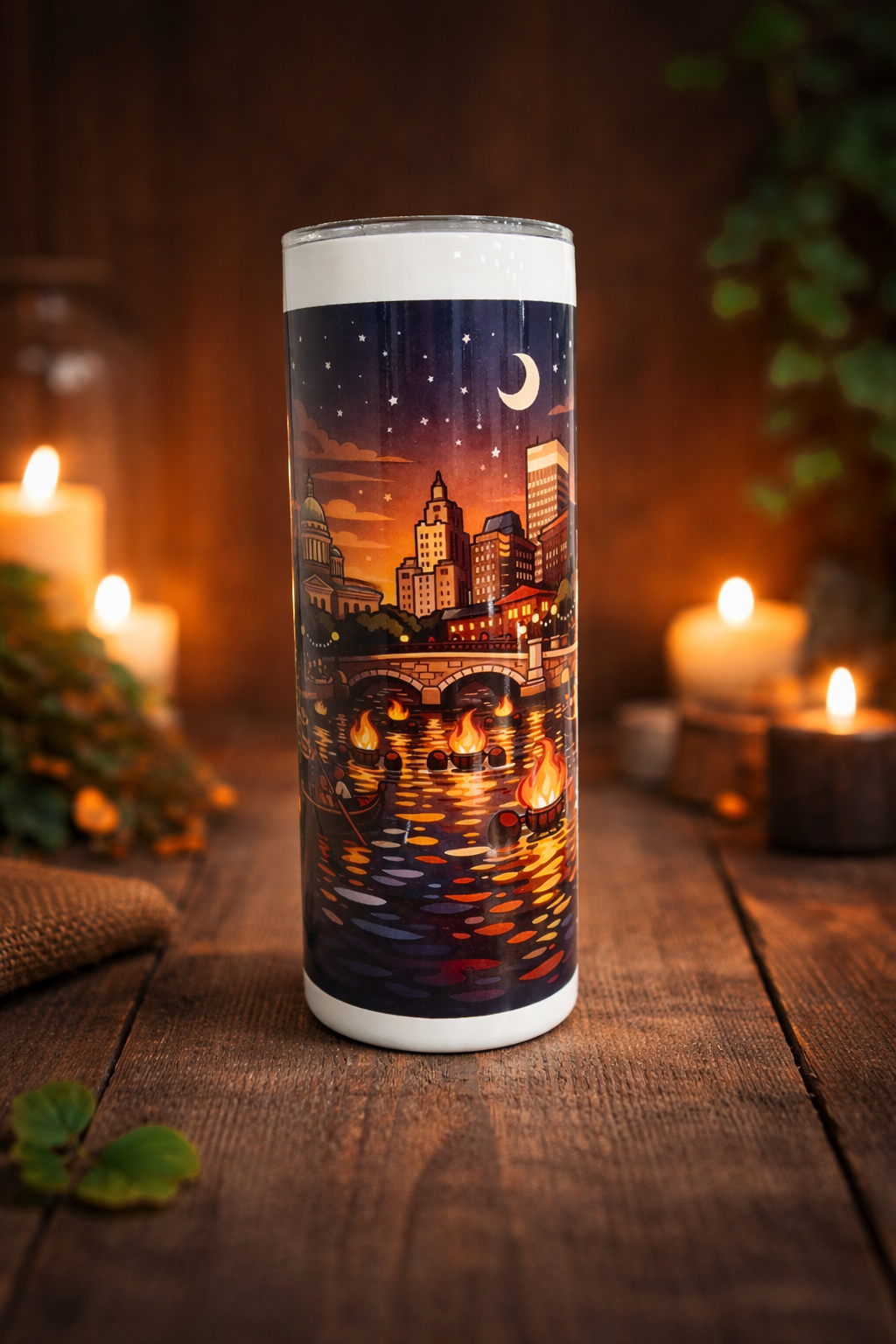 Providence Water Fire Themed Tumbler