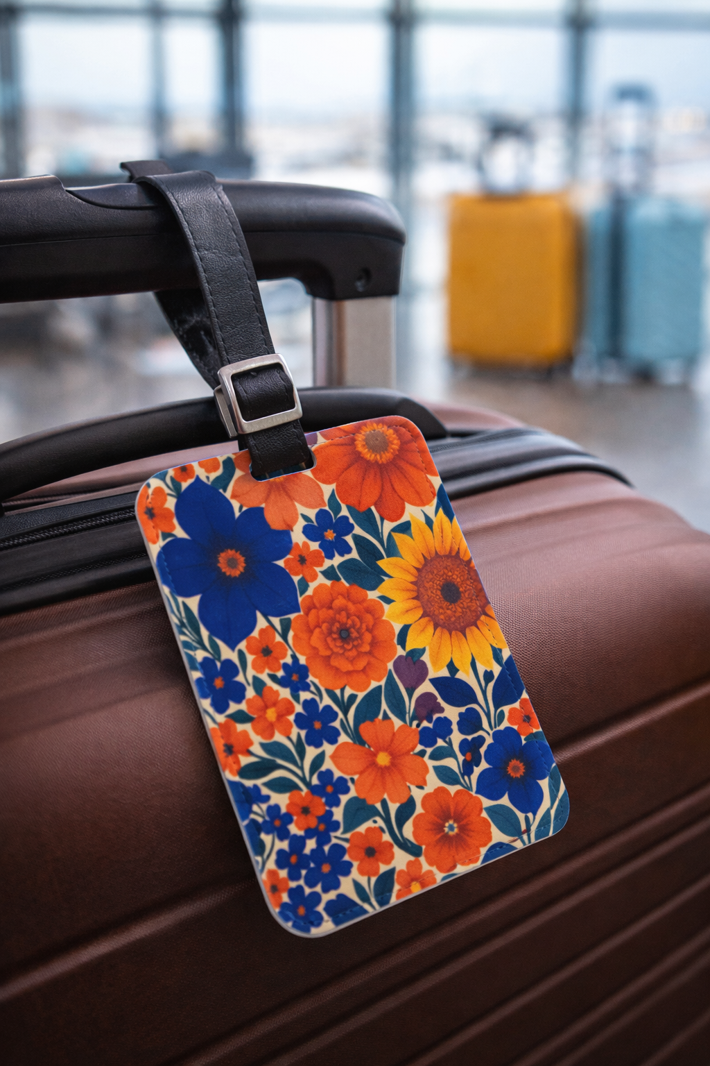 Floral Luggage Tag