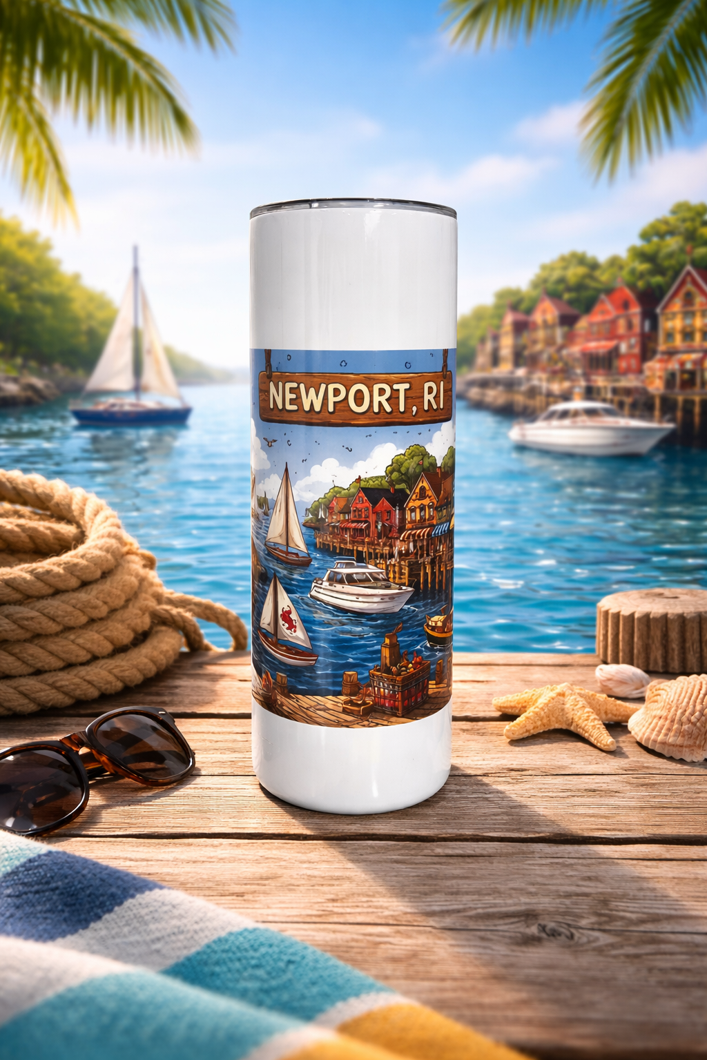 Newport, RI Travel Tumbler