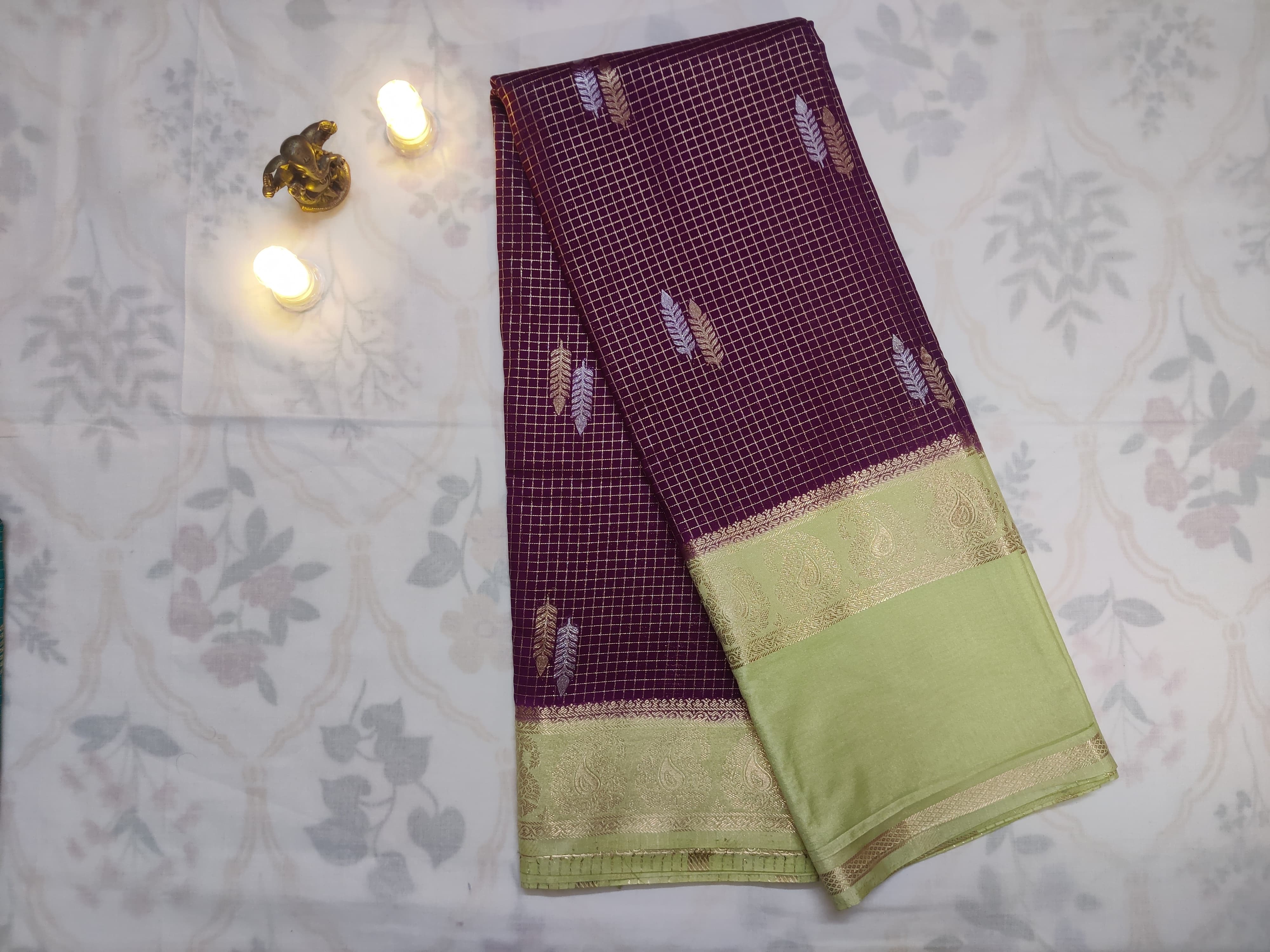 Traditional SPADE Checks Saree