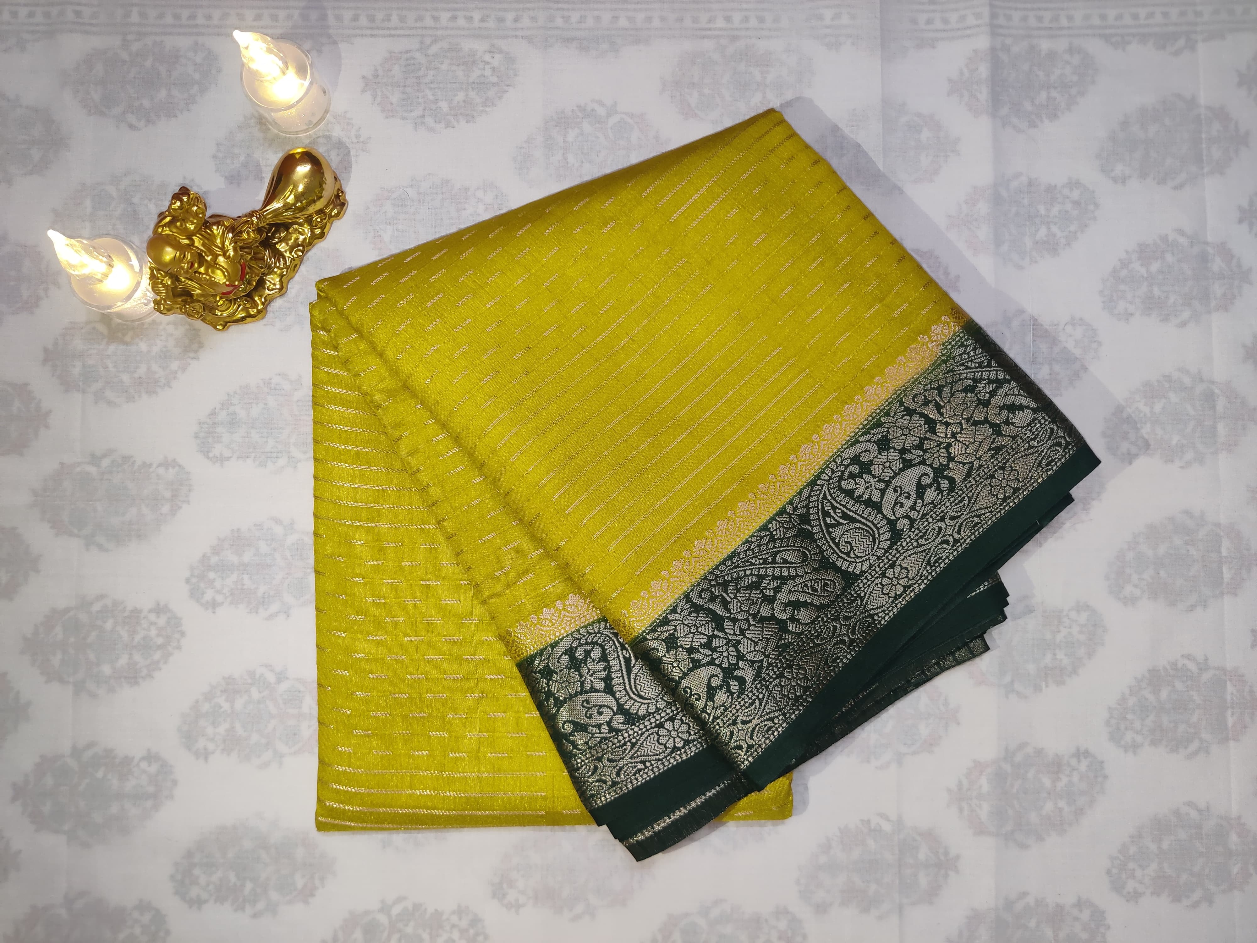 Yellow Cadbury Saree