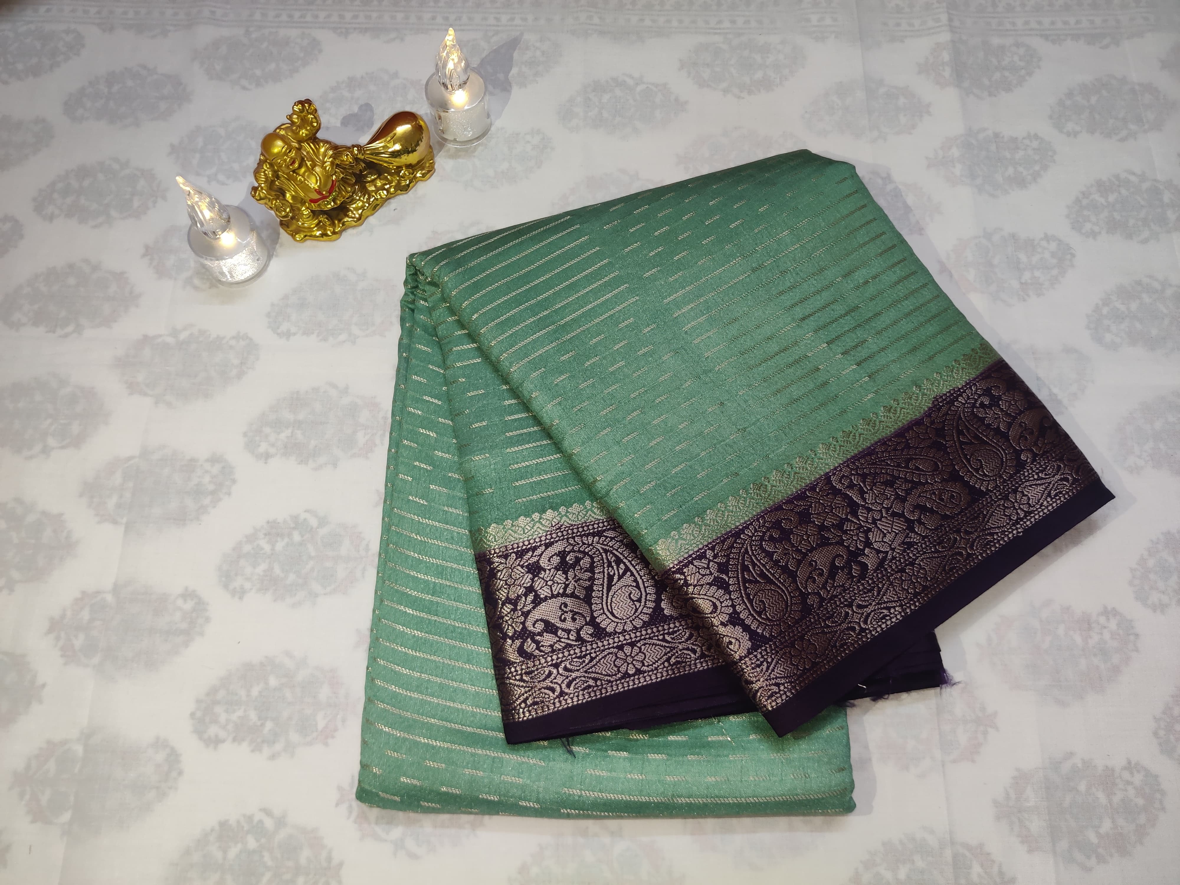 Green Cadbury Saree