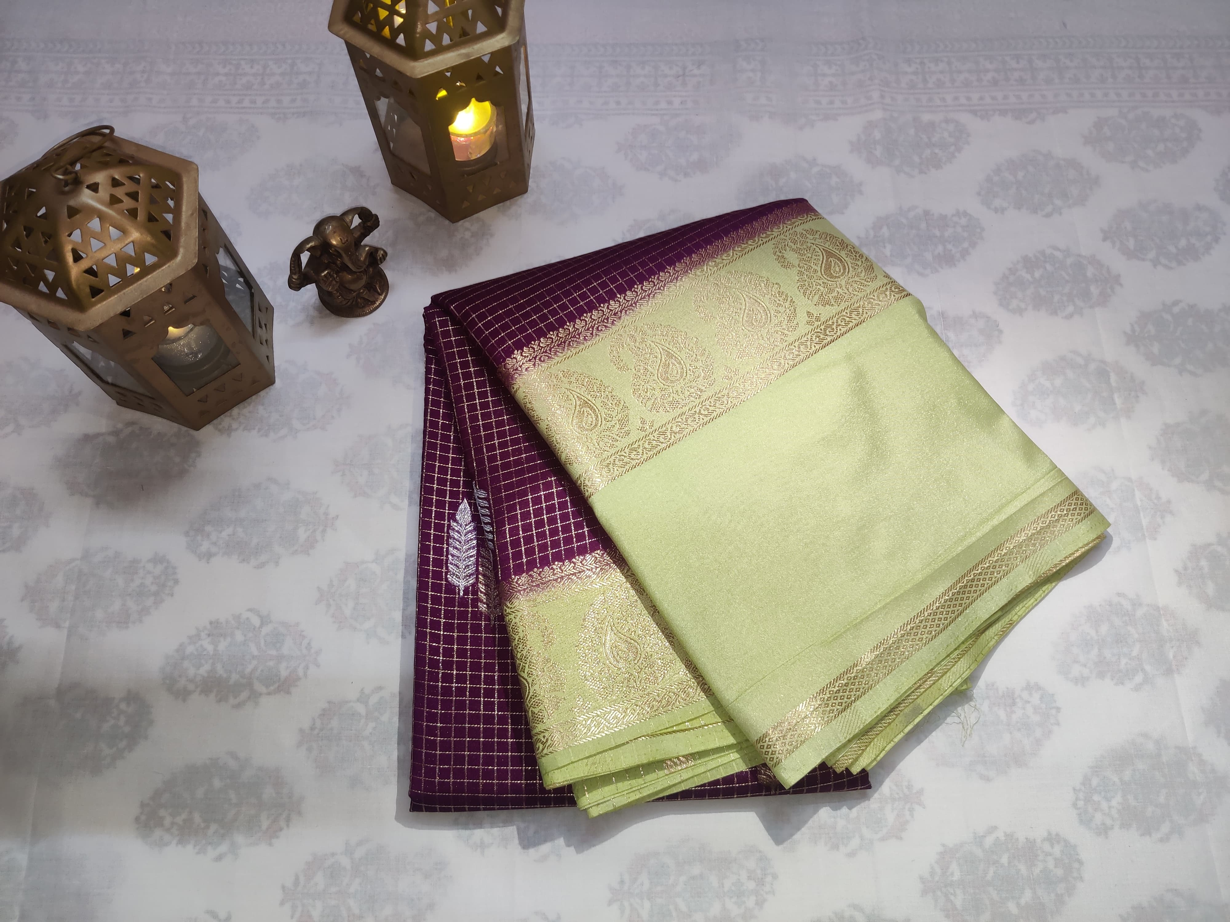 Traditional SPADE Checks Saree