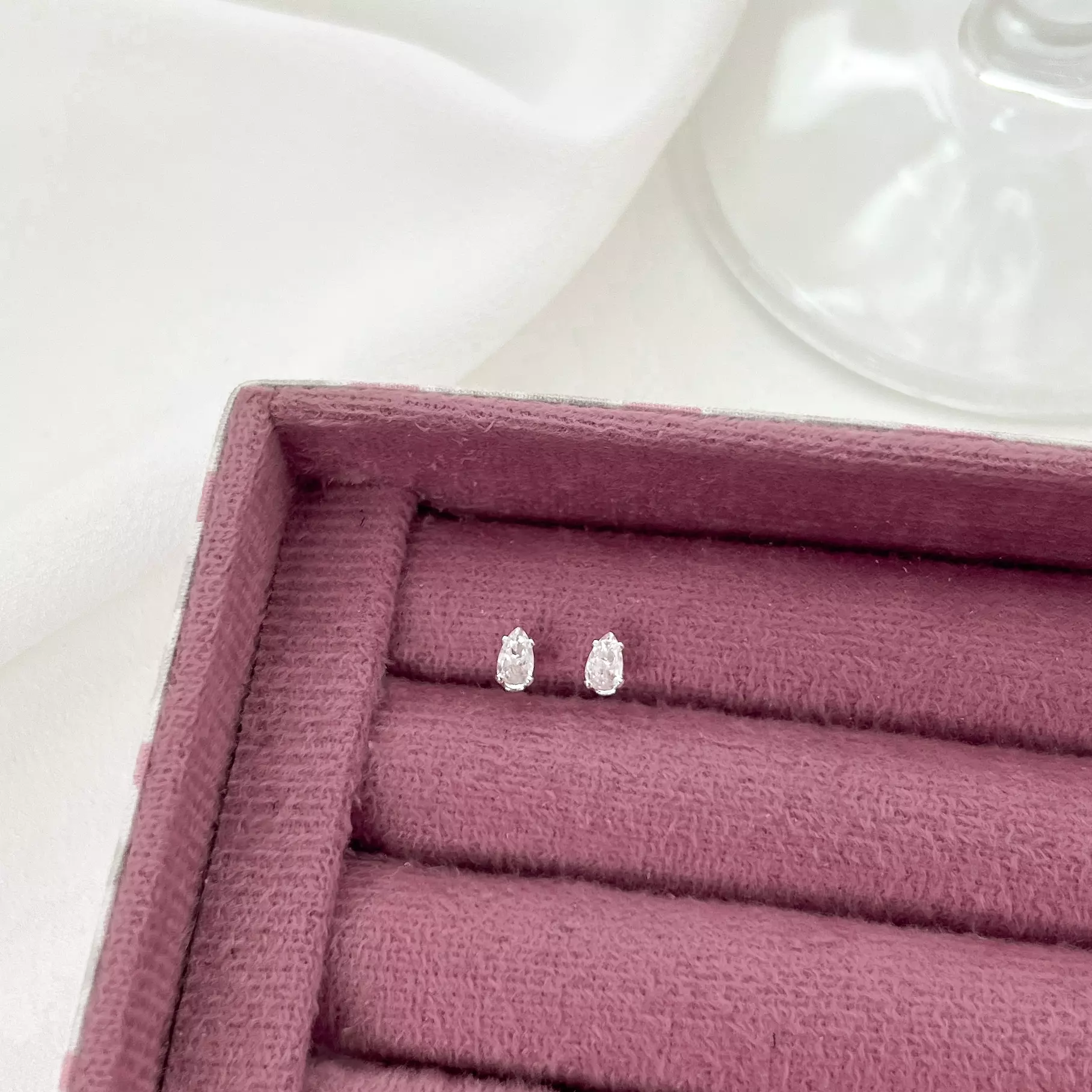 Brincos Gotinha Cristal