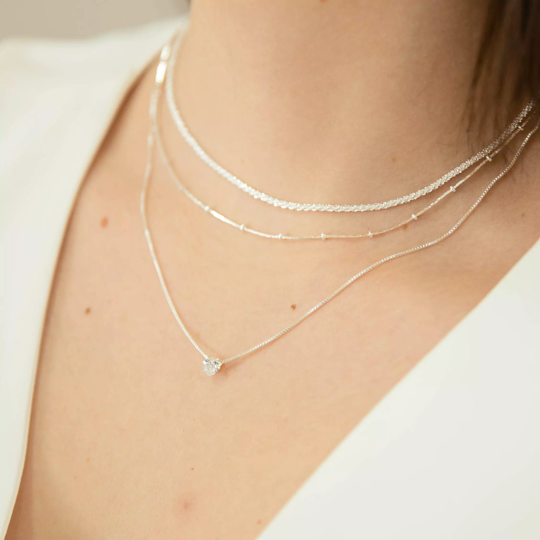 Colar  Ponto de Luz Mini Coração